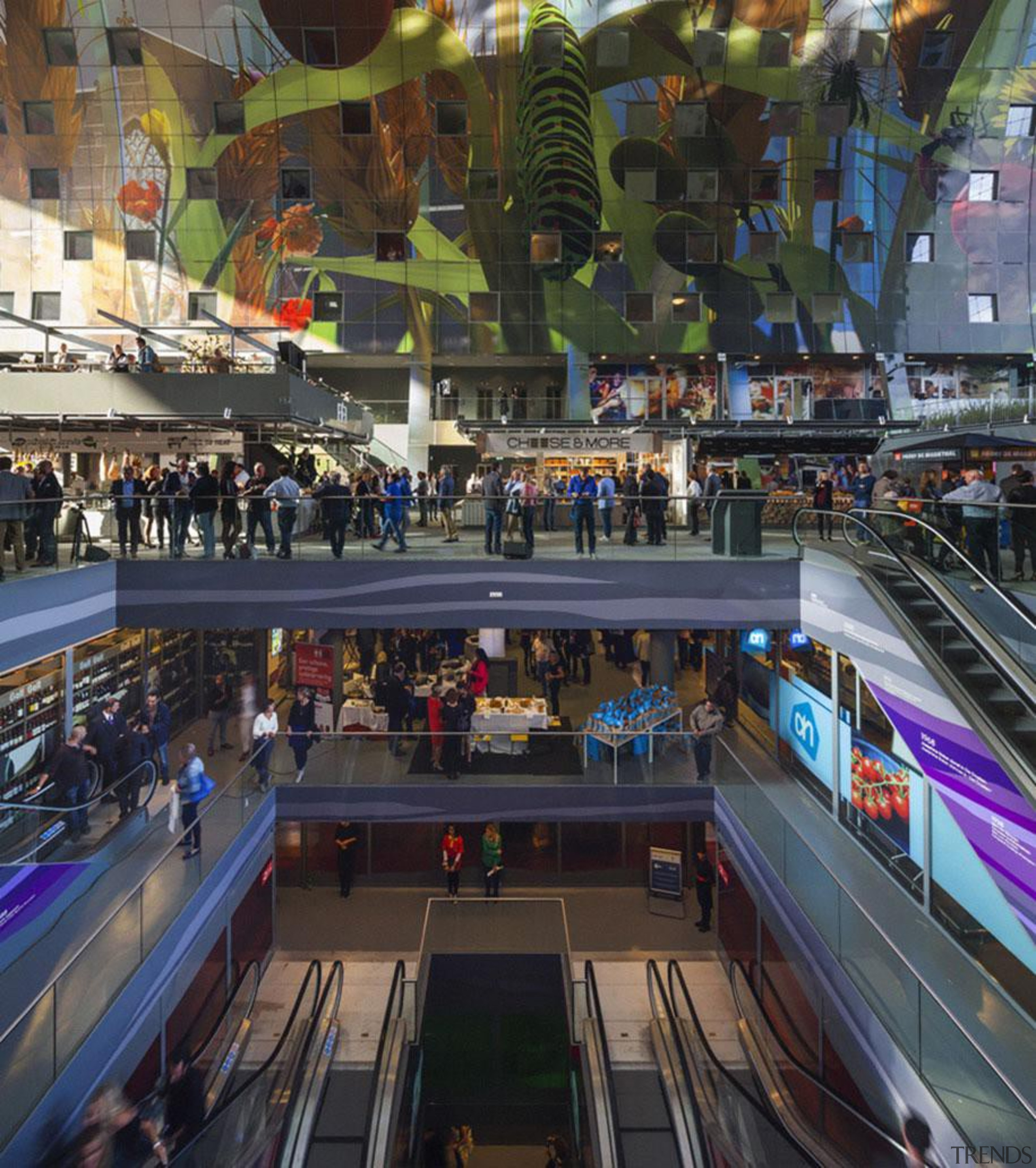 The Markthal Rotterdam is a market hall unlike metropolis, metropolitan area, retail, shopping mall, black