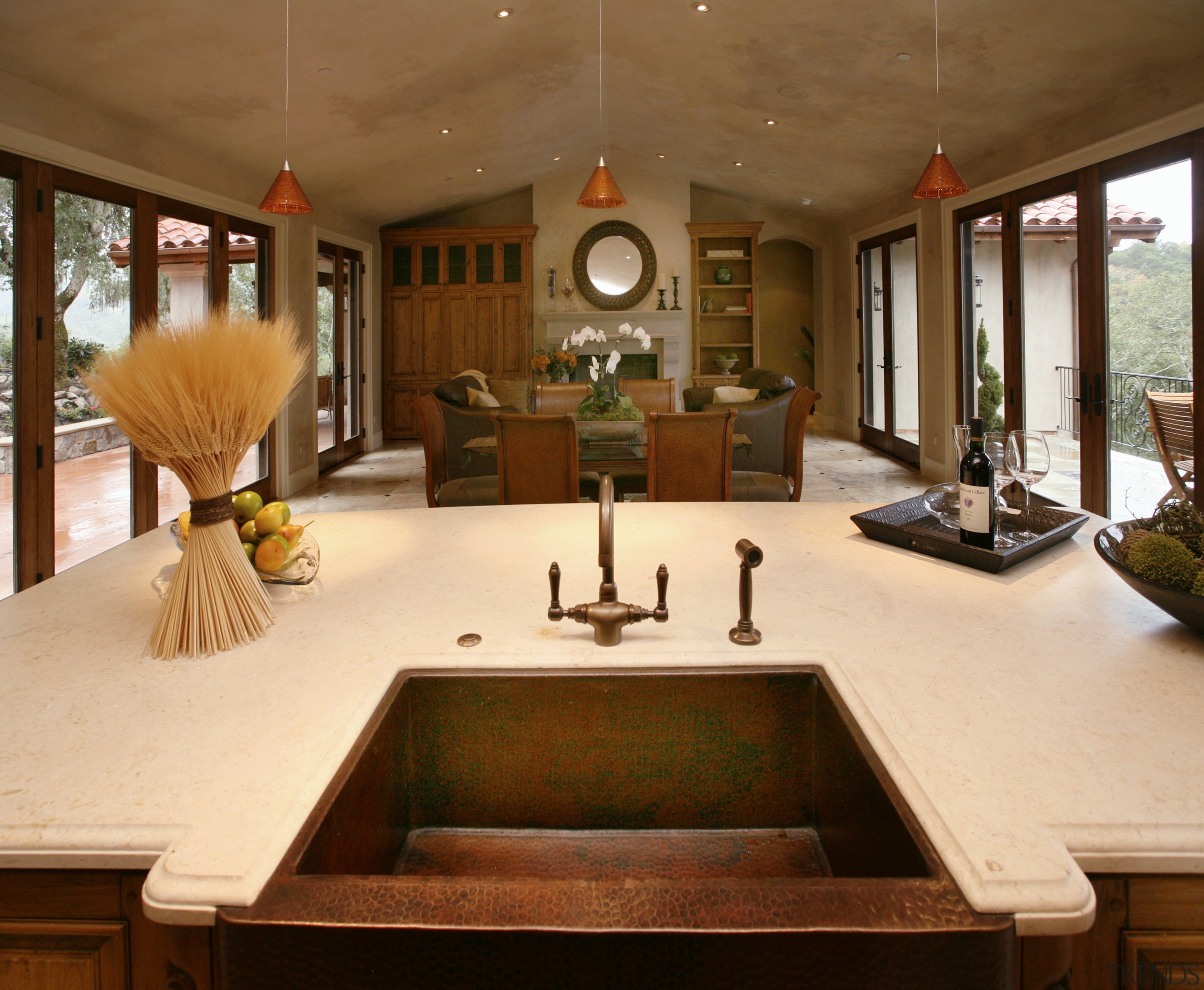 Limestone countertop - Limestone countertop - countertop | countertop, estate, home, interior design, kitchen, living room, real estate, room, brown