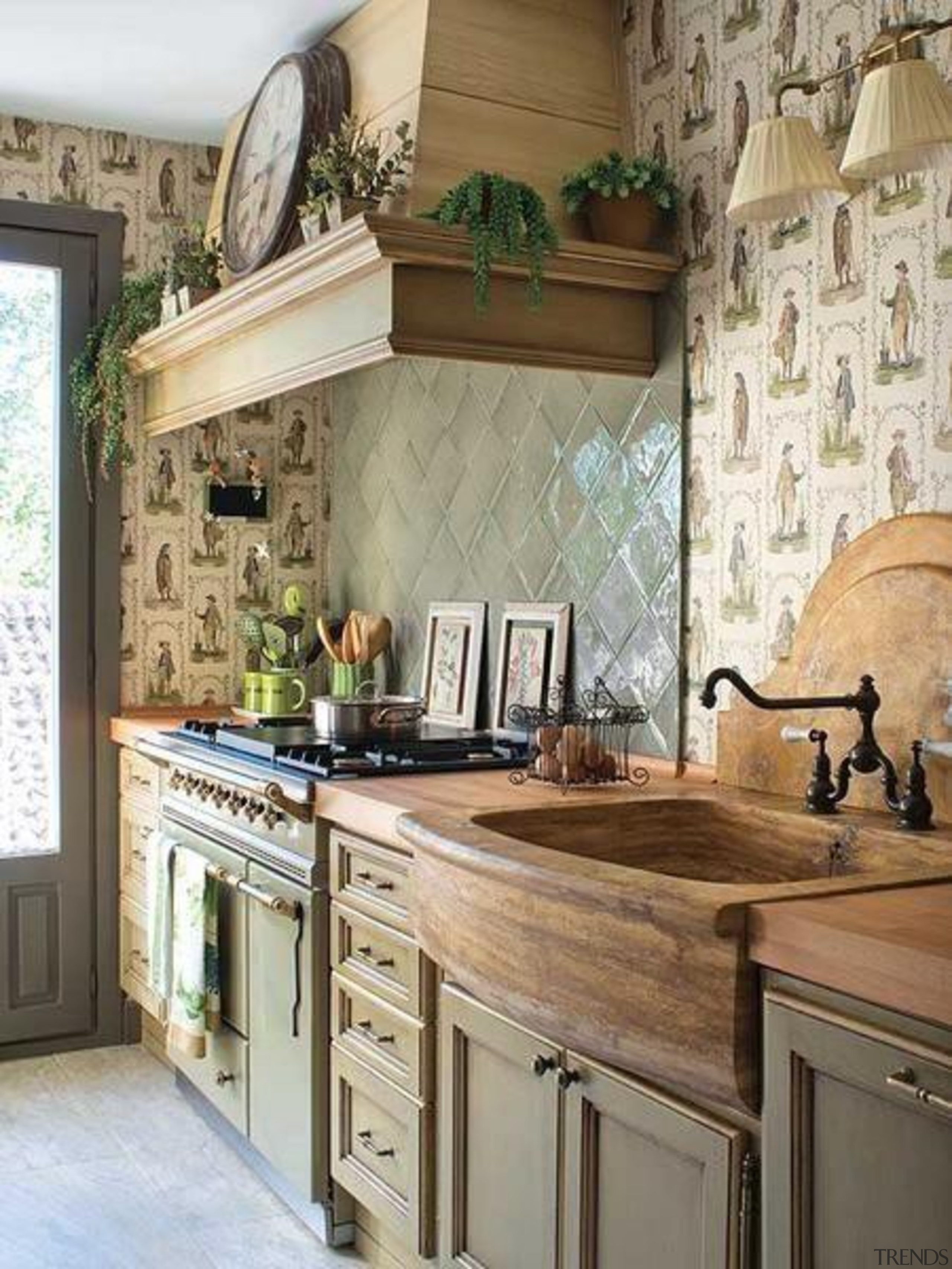 Rustic Kitchen Love - Beautiful Rustic Kitchen - cabinetry, countertop, cuisine classique, estate, home, interior design, kitchen, wall, gray, brown