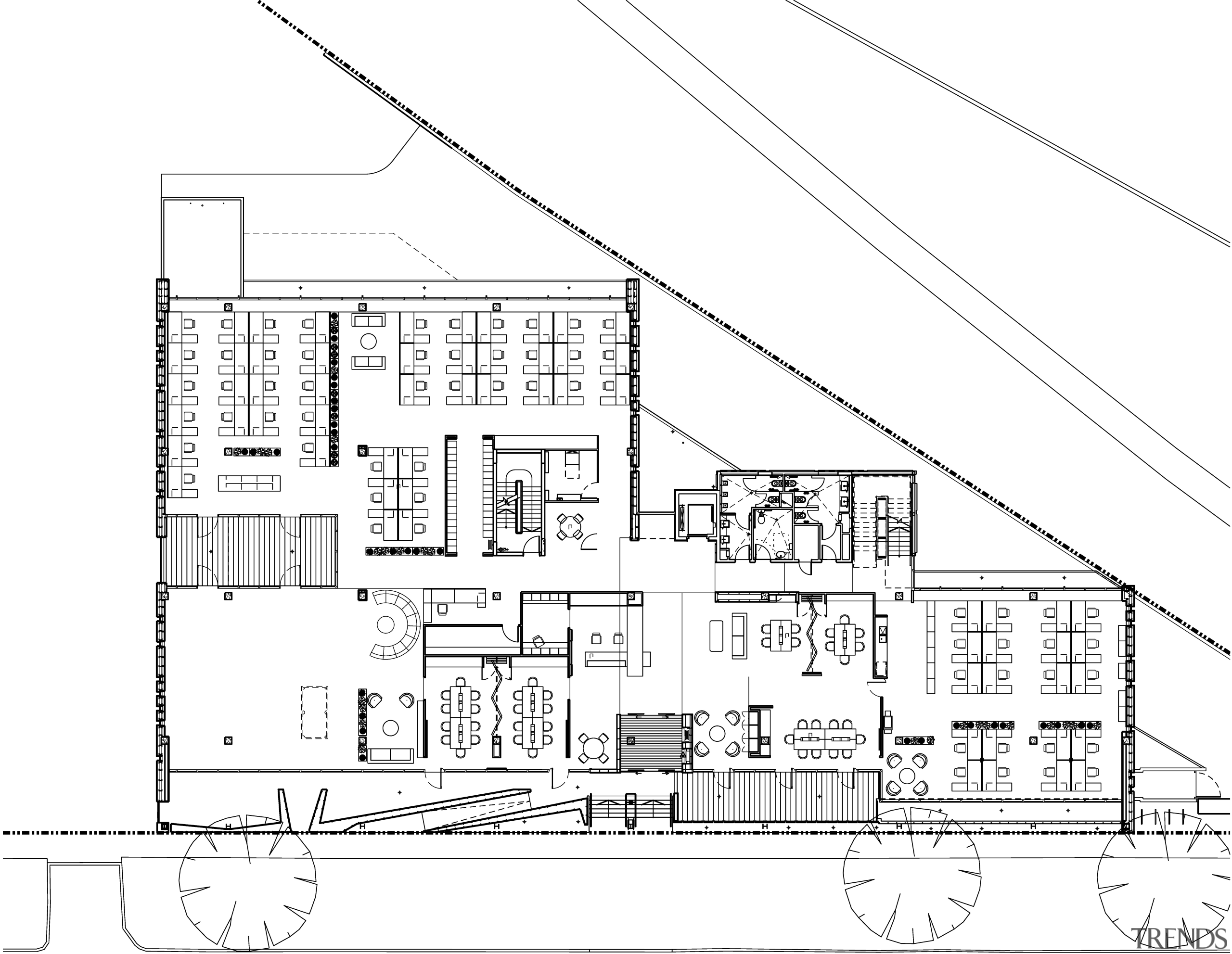 This boutique office development on a brownfields site architecture, area, artwork, black and white, design, diagram, drawing, elevation, facade, floor plan, font, home, land lot, line, line art, plan, product design, residential area, structure, suburb, technical drawing, urban design, white