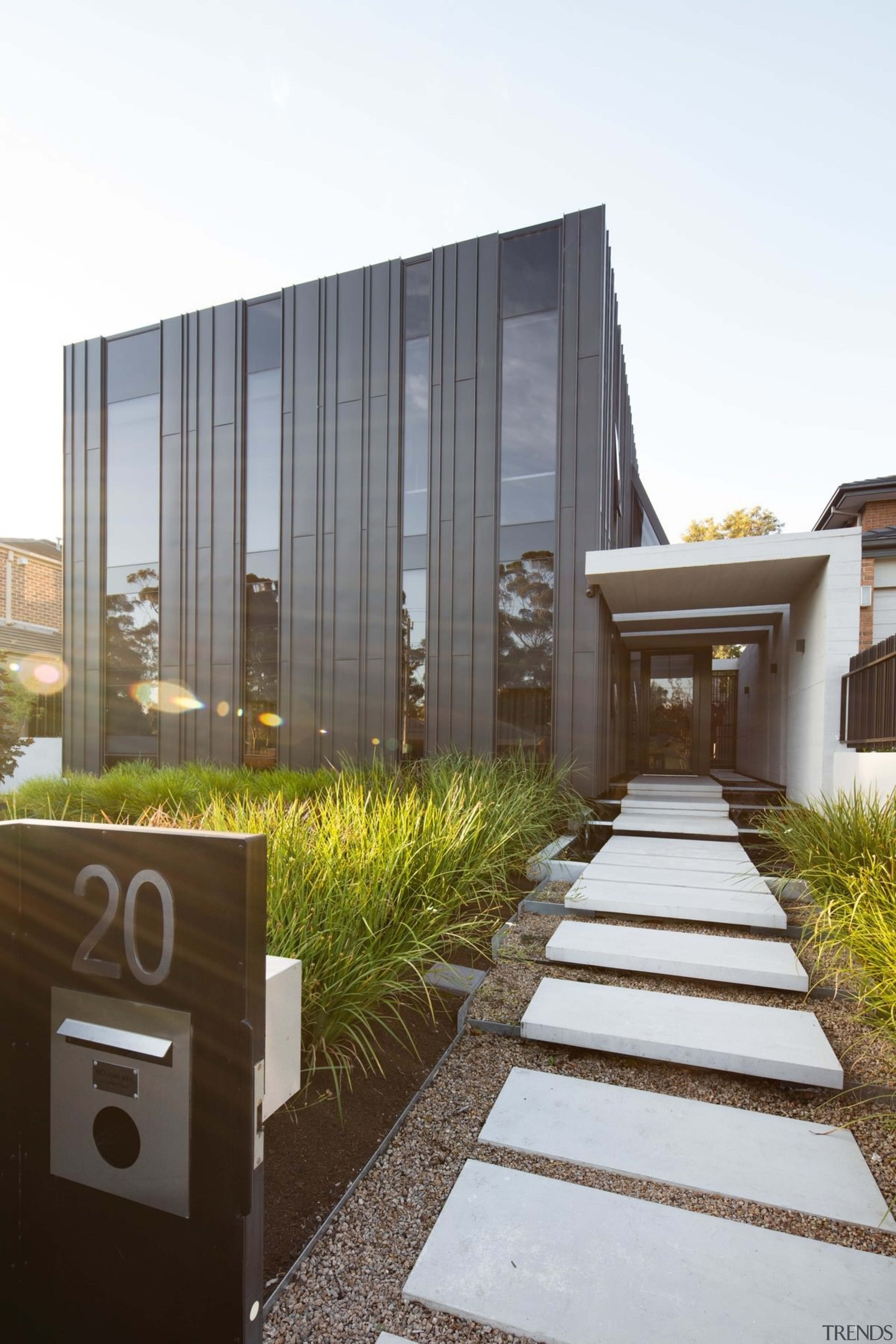 Architect: Damon HillsPhotography by Nic Granleese architecture, building, facade, house, real estate, white, brown