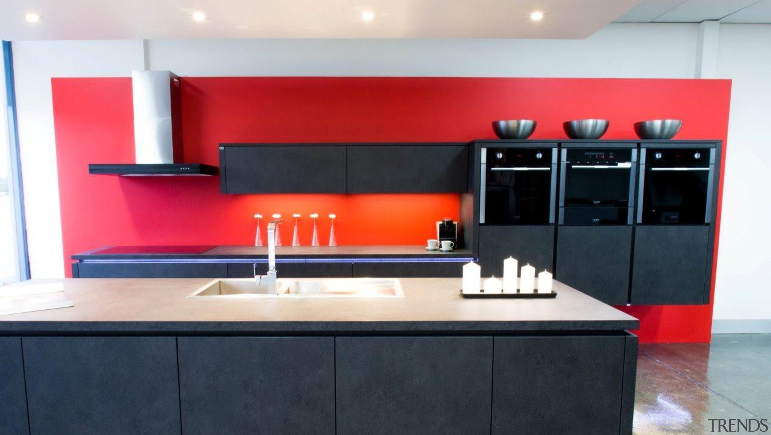 Your choice of these sleek built-in ovensFor more cabinetry, countertop, interior design, kitchen, product design, room, white, black