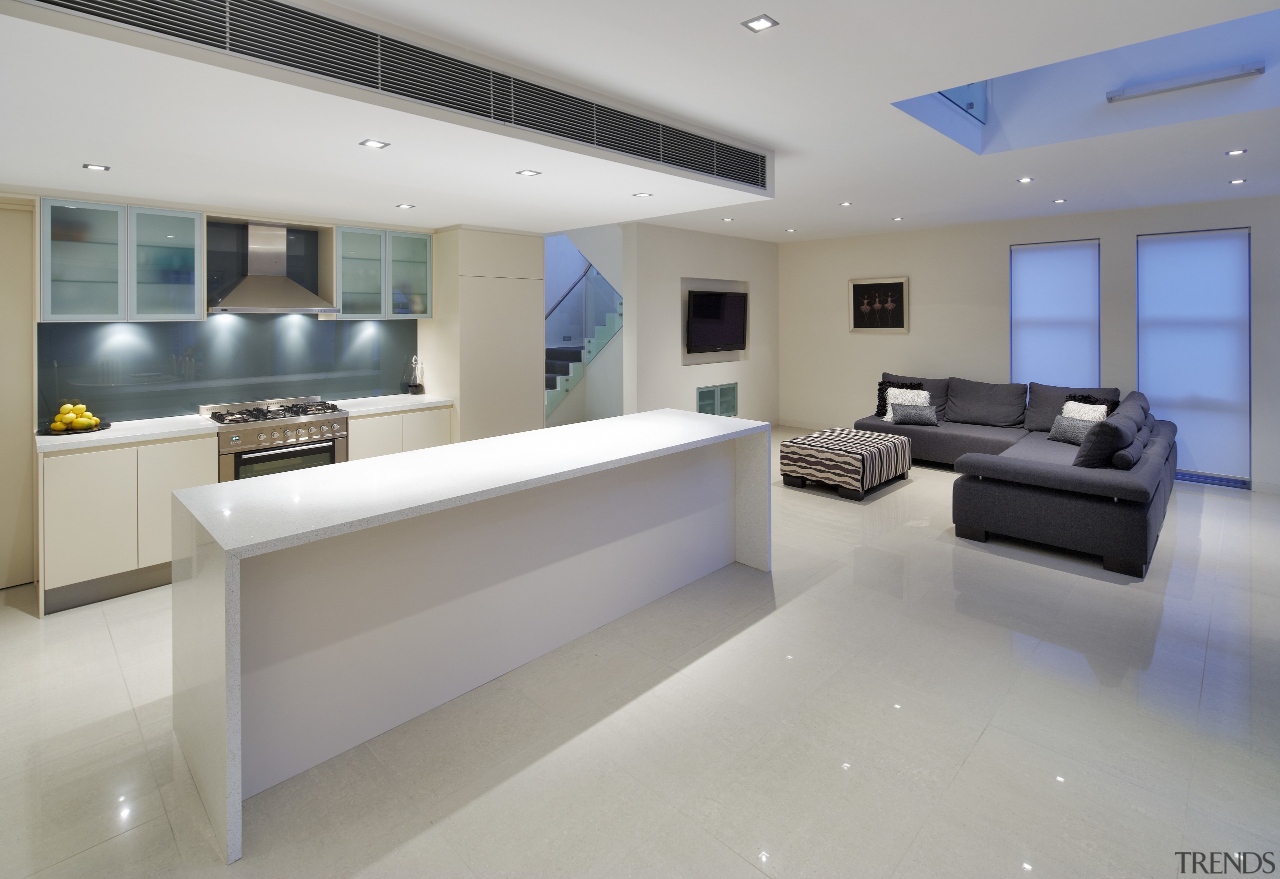 Large two story familyhome by Starr Constructions. Designed ceiling, floor, interior design, property, real estate, gray