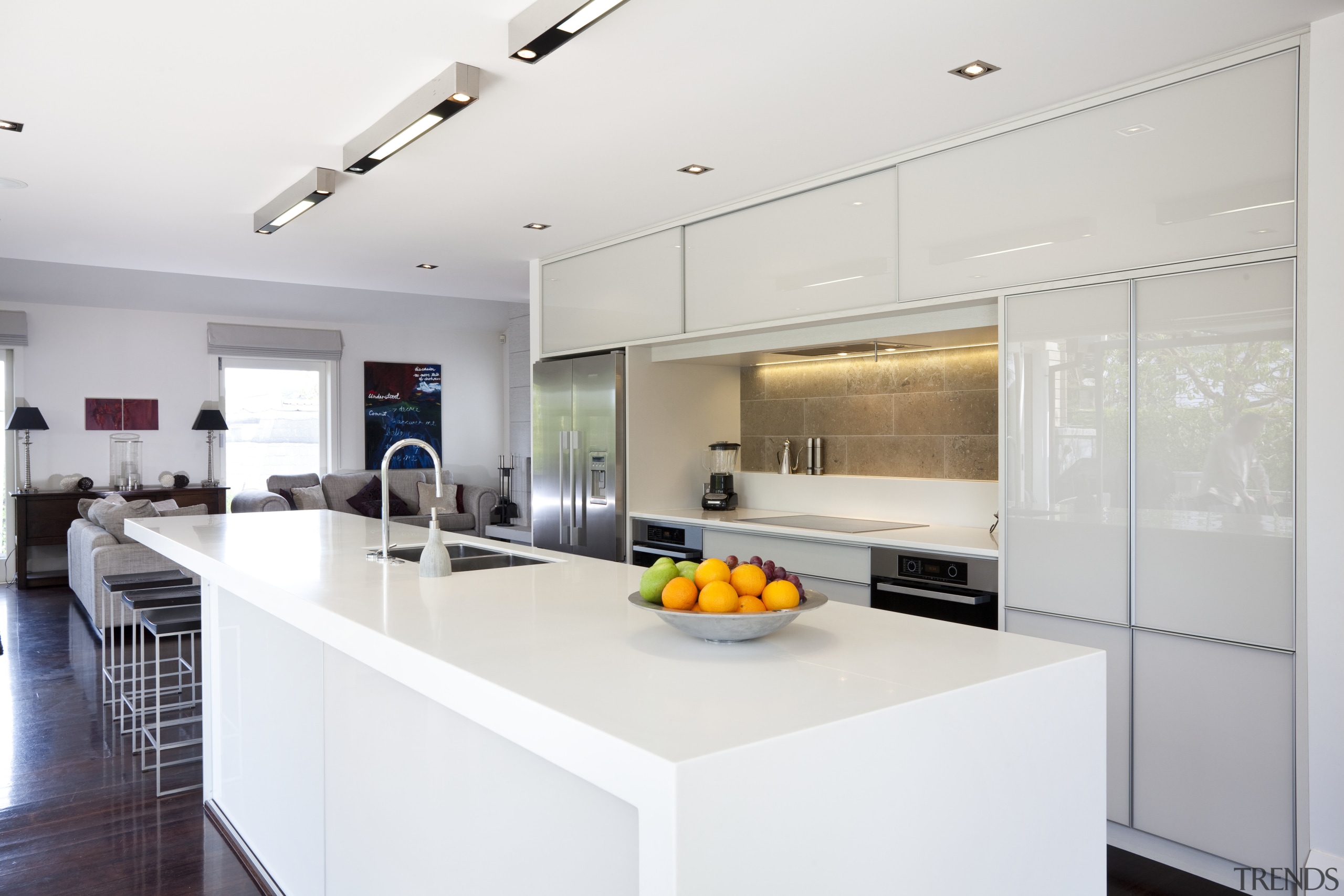 Kitchen designed by Natalie Du Bois. - Kitchen countertop, interior design, kitchen, real estate, white