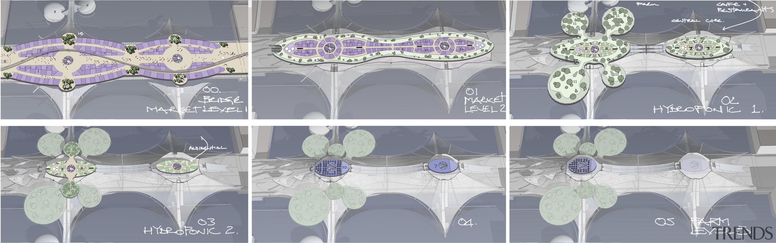 London Bridge Conceptual - London Bridge Conceptual - design, pattern, purple, gray, white