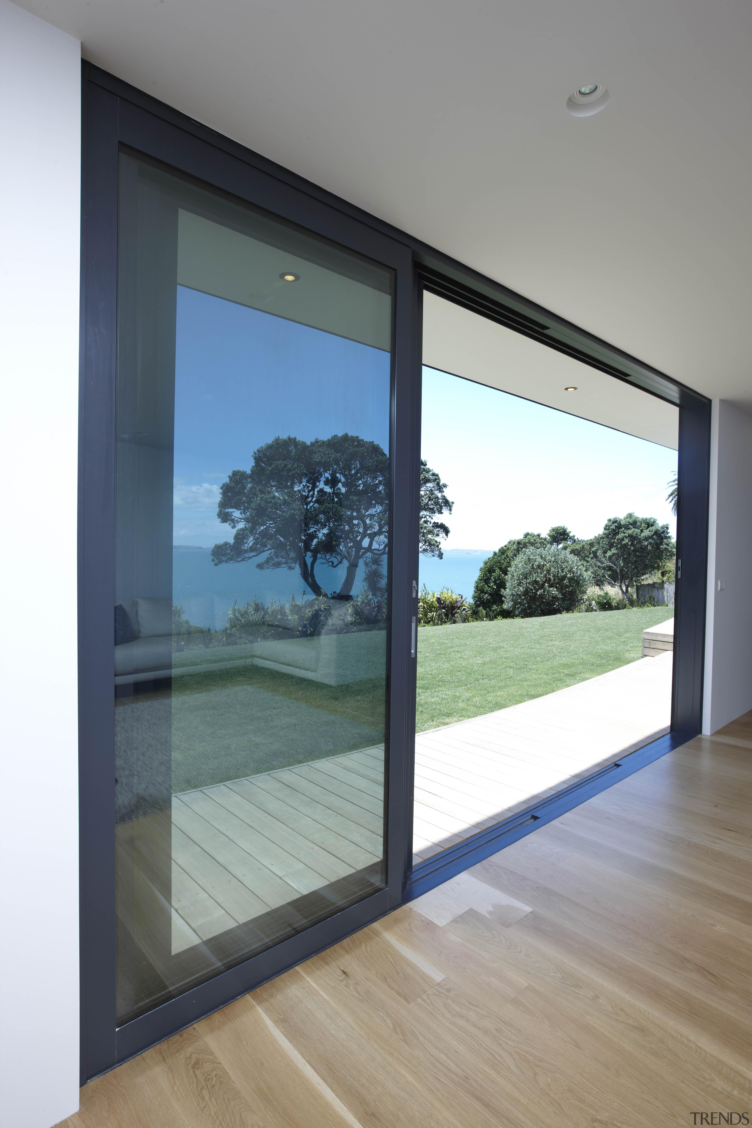 Eurostacker in black - Eurostacker in black - architecture, daylighting, door, floor, glass, house, interior design, property, window, gray