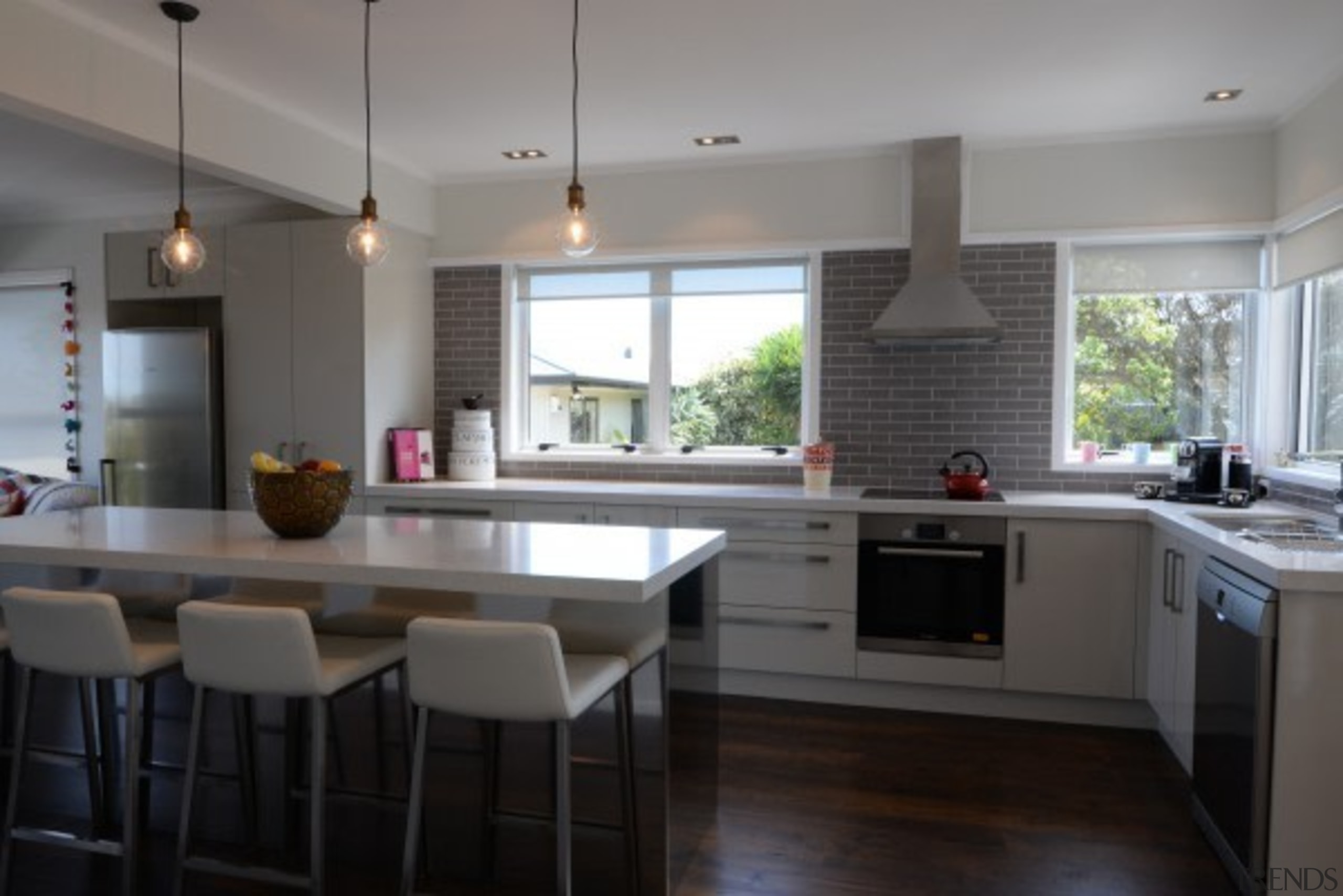 Open plan living - the entertainers dreamFor more cabinetry, countertop, cuisine classique, flooring, interior design, kitchen, real estate, room, window, gray, black