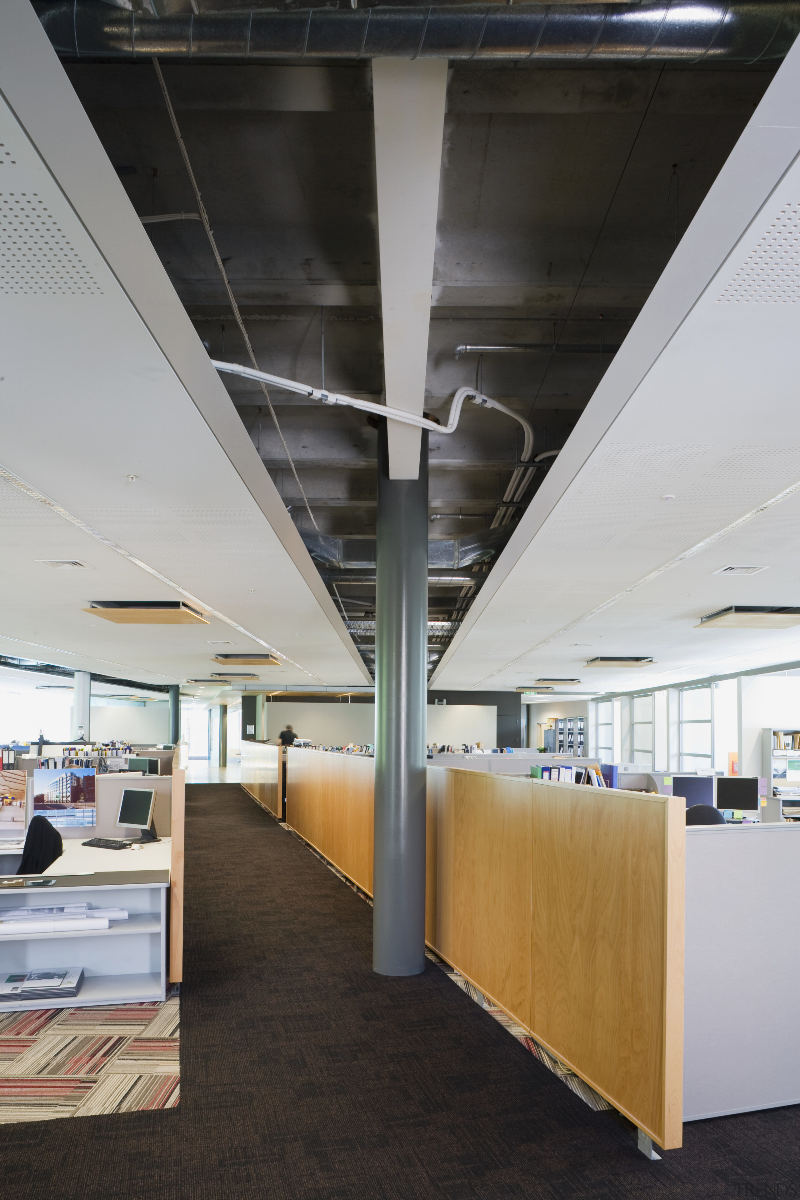 Image of  fit-out in Stephenson &amp; Turner architecture, ceiling, daylighting, interior design, gray, black