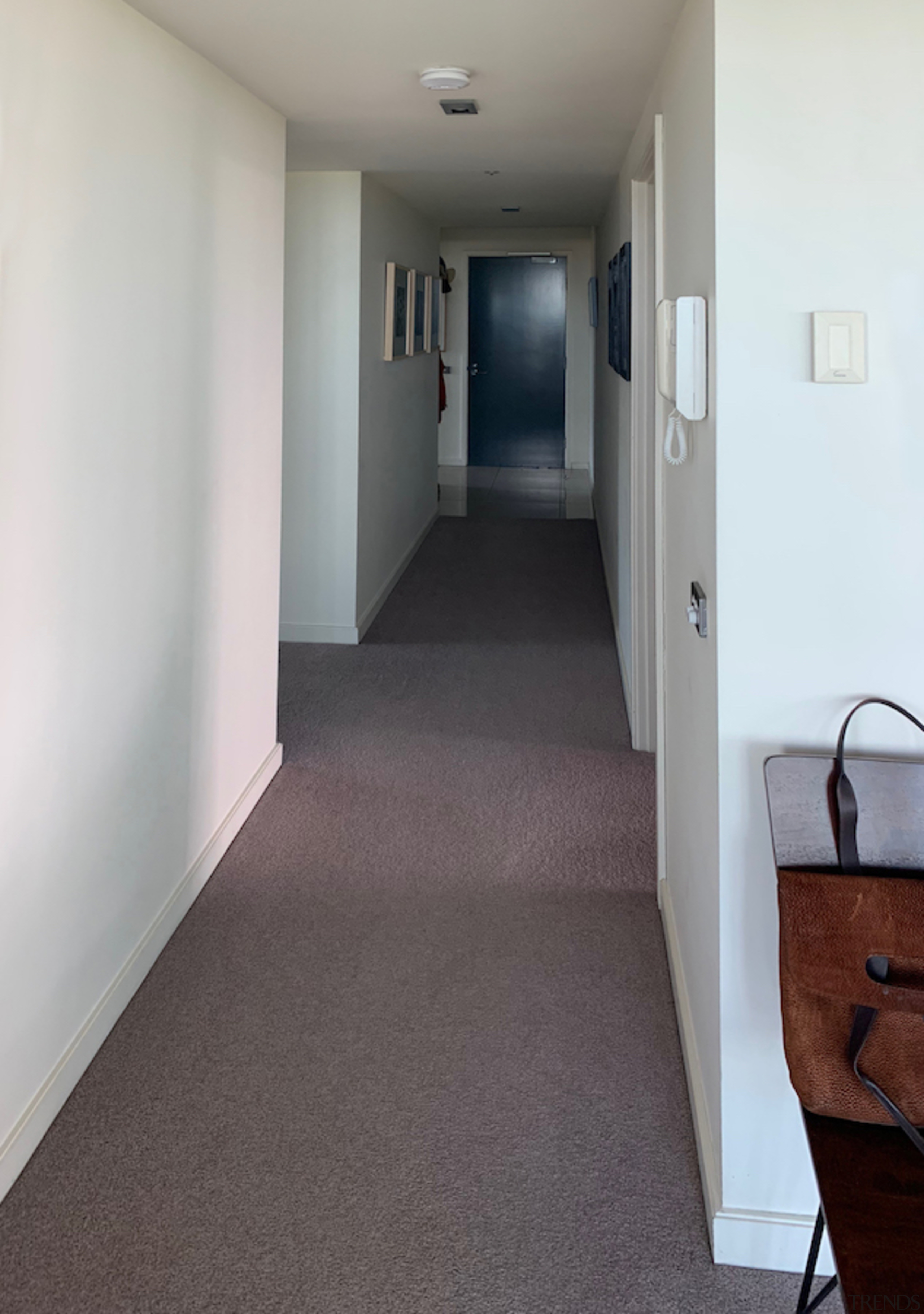 Entry before the makeover. - Your apartment, but 