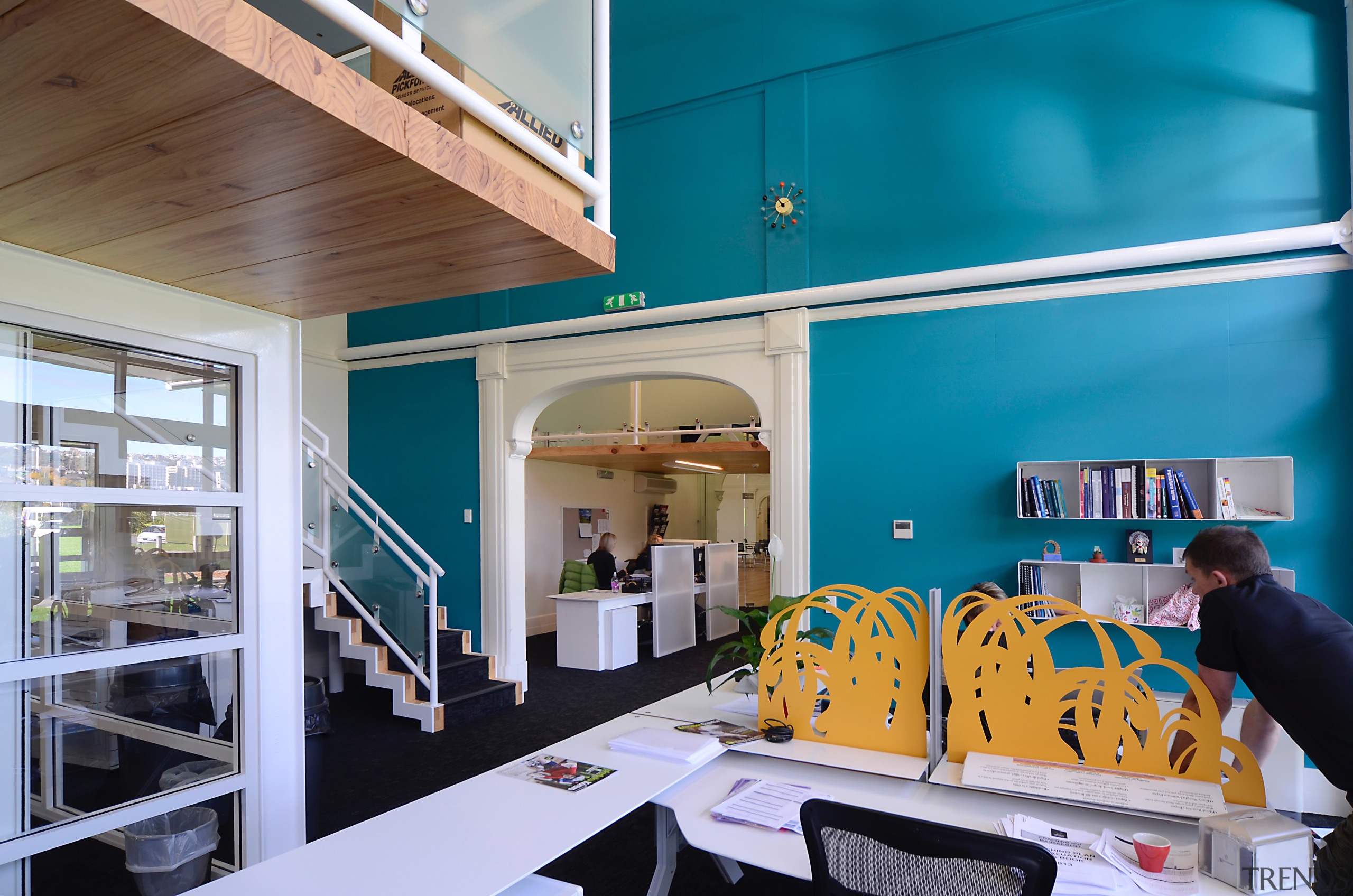 The project, designed by architect Ian Butcher, included architecture, interior design, teal