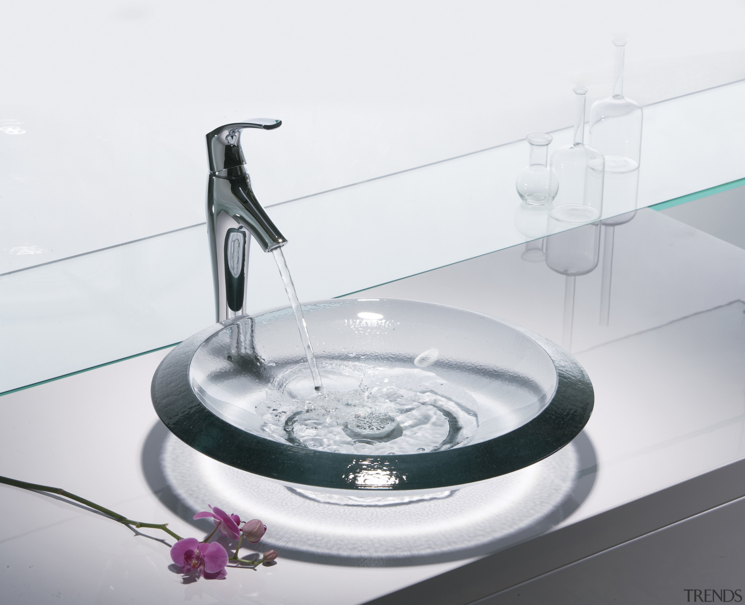 Image of a basin and tapware by the bathroom sink, plumbing fixture, product, product design, sink, tap, water, white