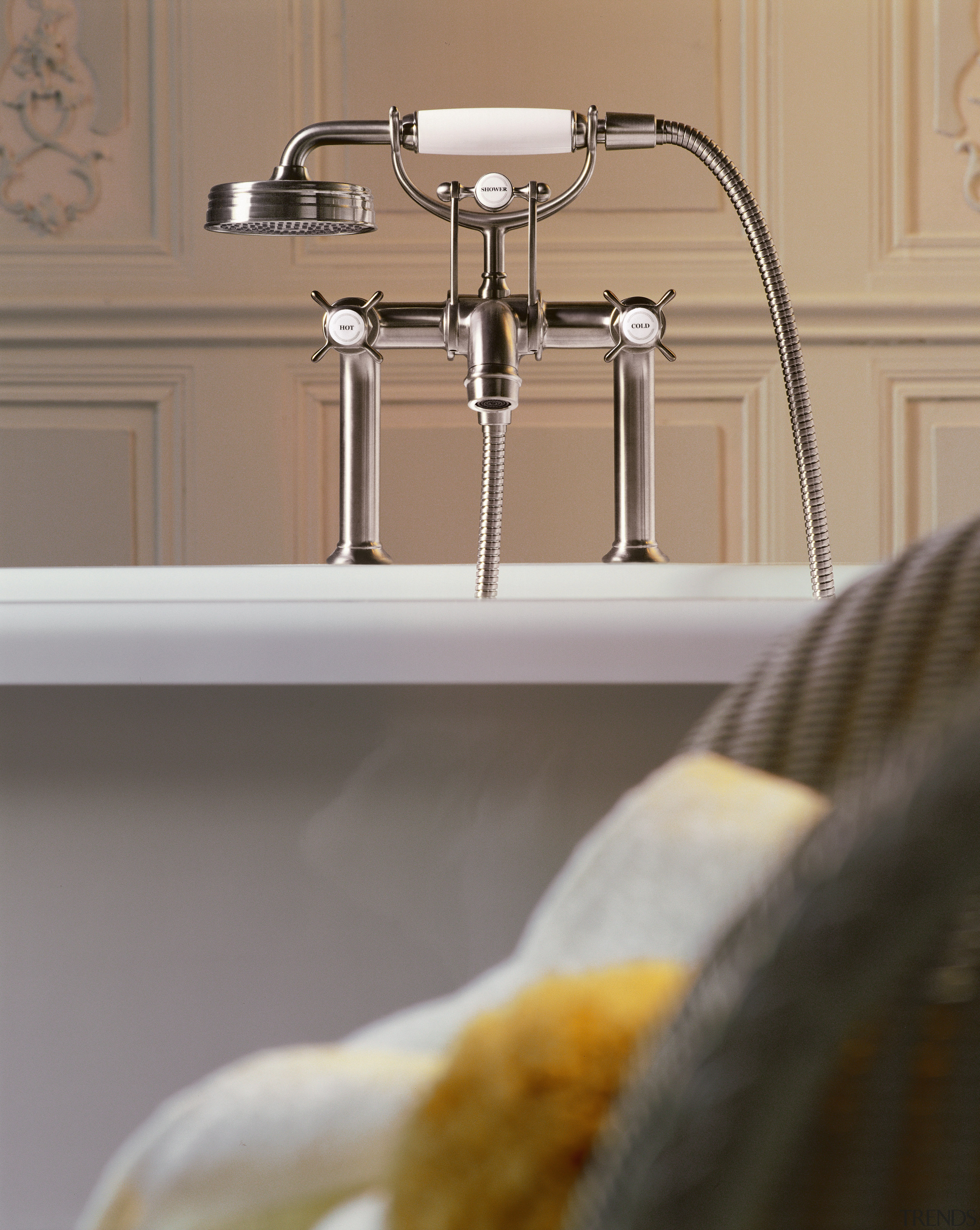 A view of some faucetry from Hansgrohe. - bathroom, plumbing fixture, product design, sink, tap, gray