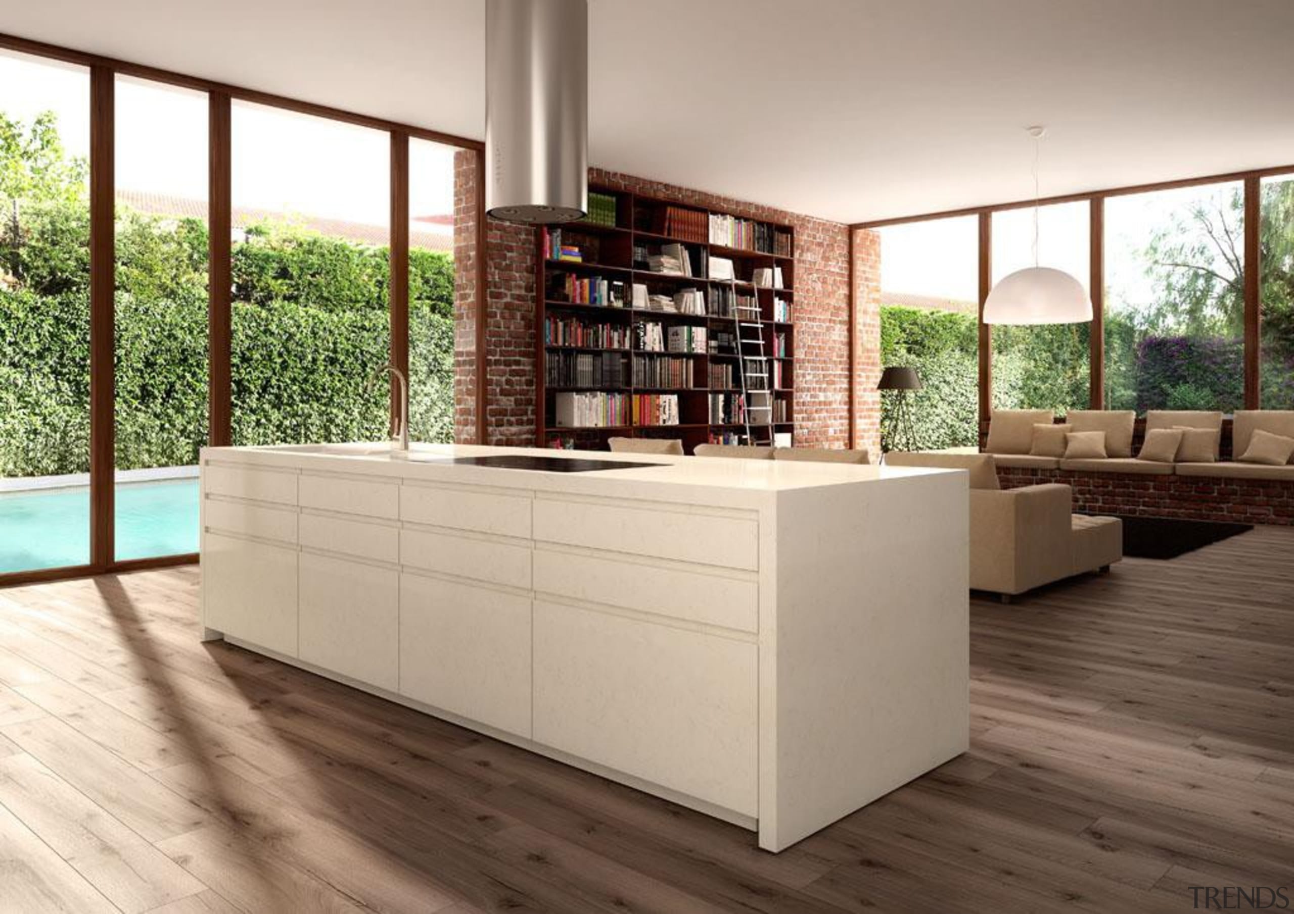 A delicate blend of creamy beiges with gentle floor, flooring, furniture, hardwood, interior design, wood, gray, brown