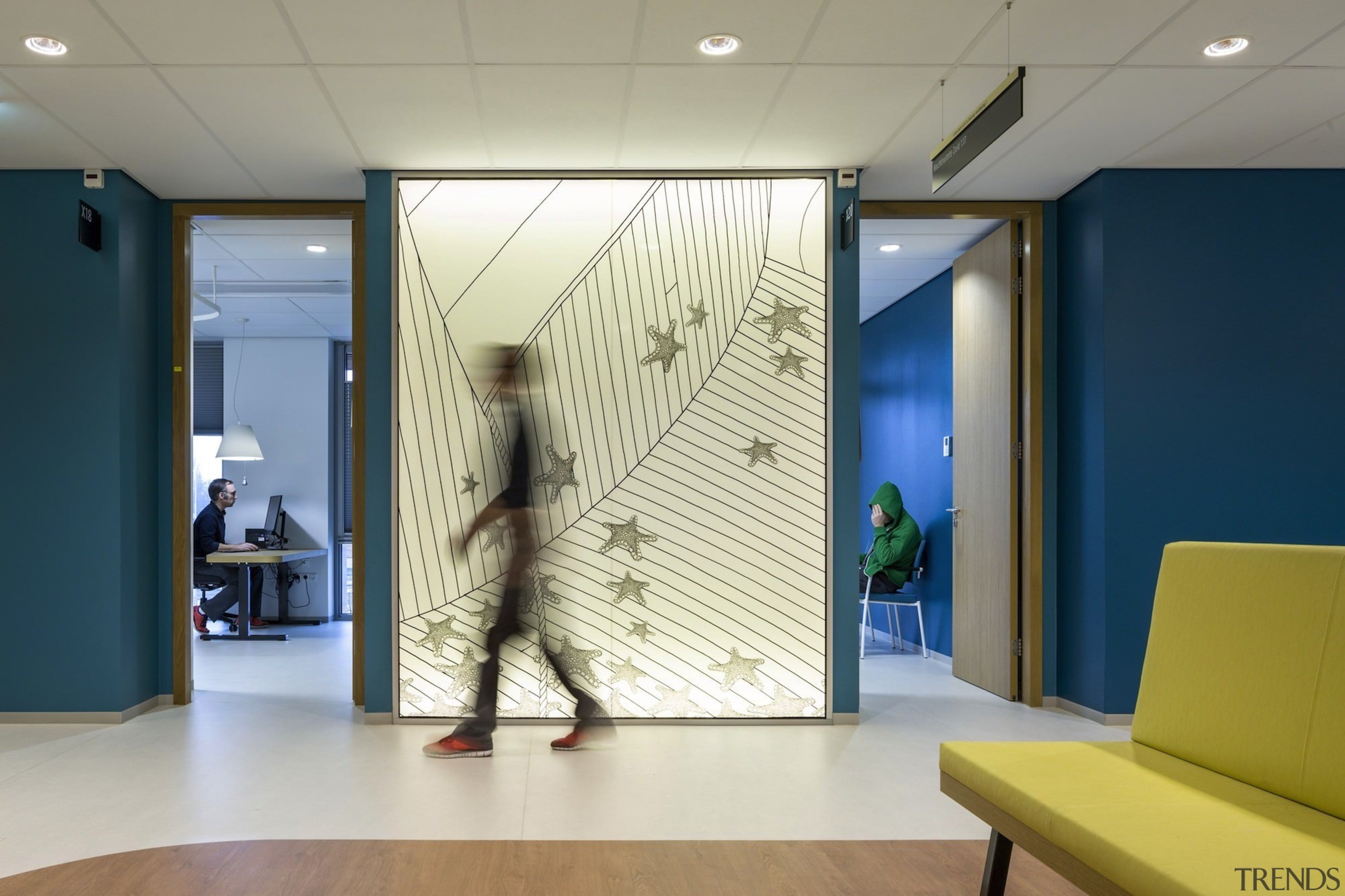 Zaans Medical Centre – Mecanoo - Zaans Medical ceiling, floor, flooring, glass, interior design, lobby