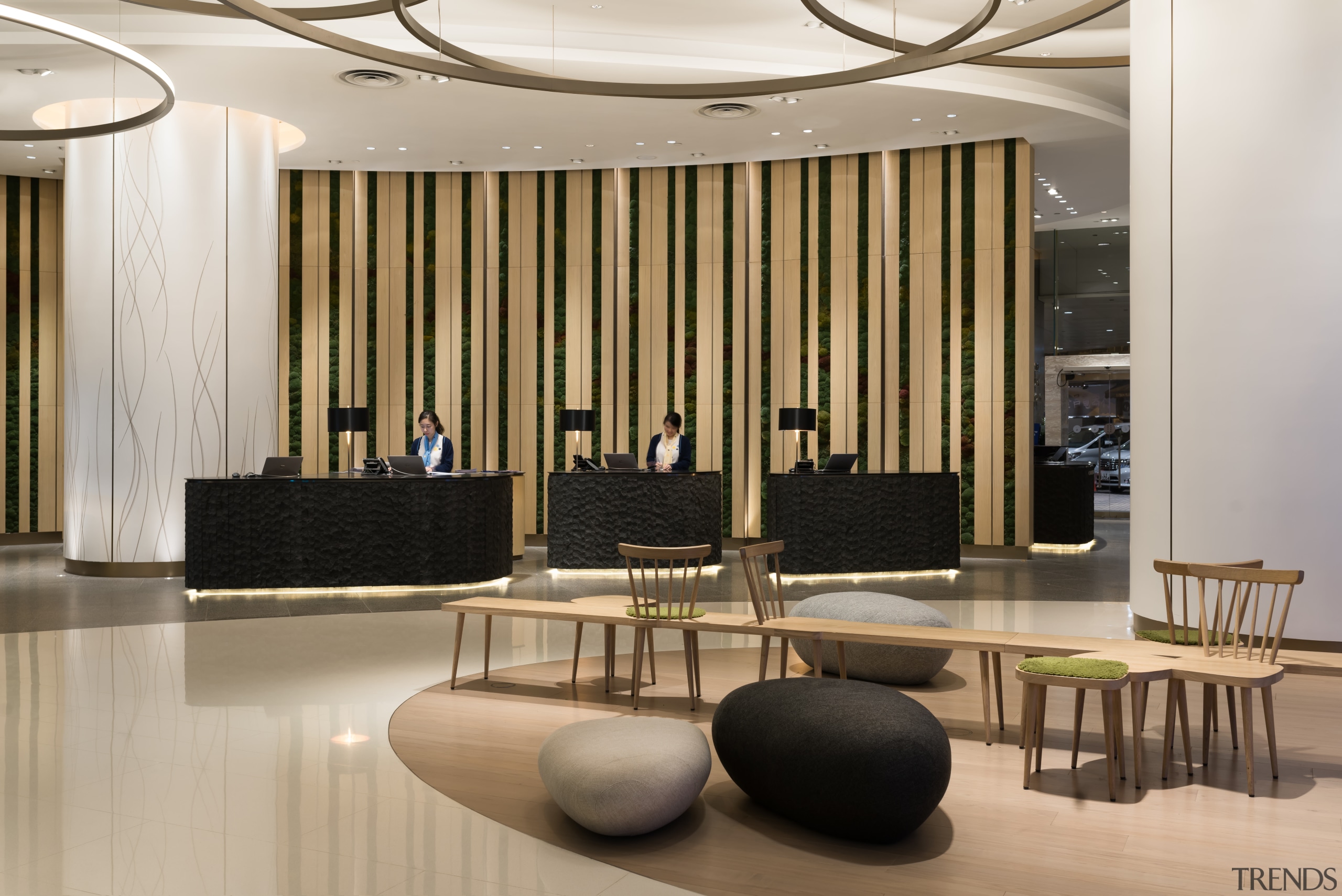 The lobby at the Novotel Century Hong Kong, floor, flooring, furniture, interior design, lobby, Hotel, Novotel