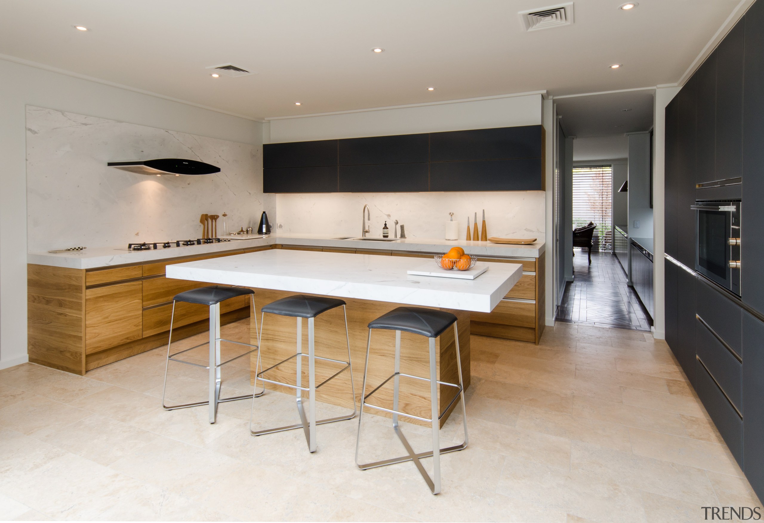 This kitchen doesnt have just one eye-catching feature countertop, floor, flooring, interior design, kitchen, real estate, room, gray