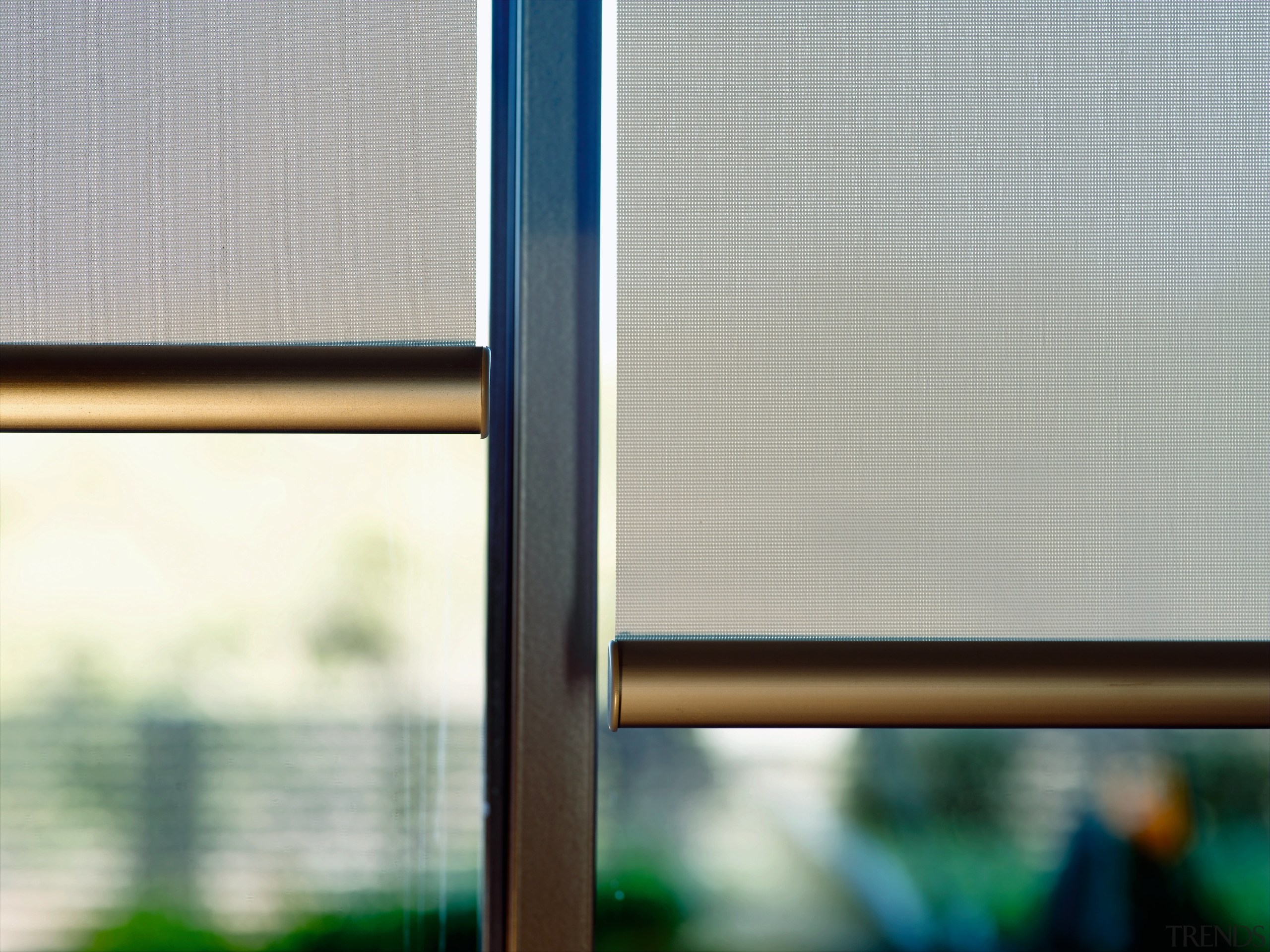 A view of the interior of this Magenta daylighting, glass, interior design, line, shade, window, window blind, window covering, window screen, window treatment, gray