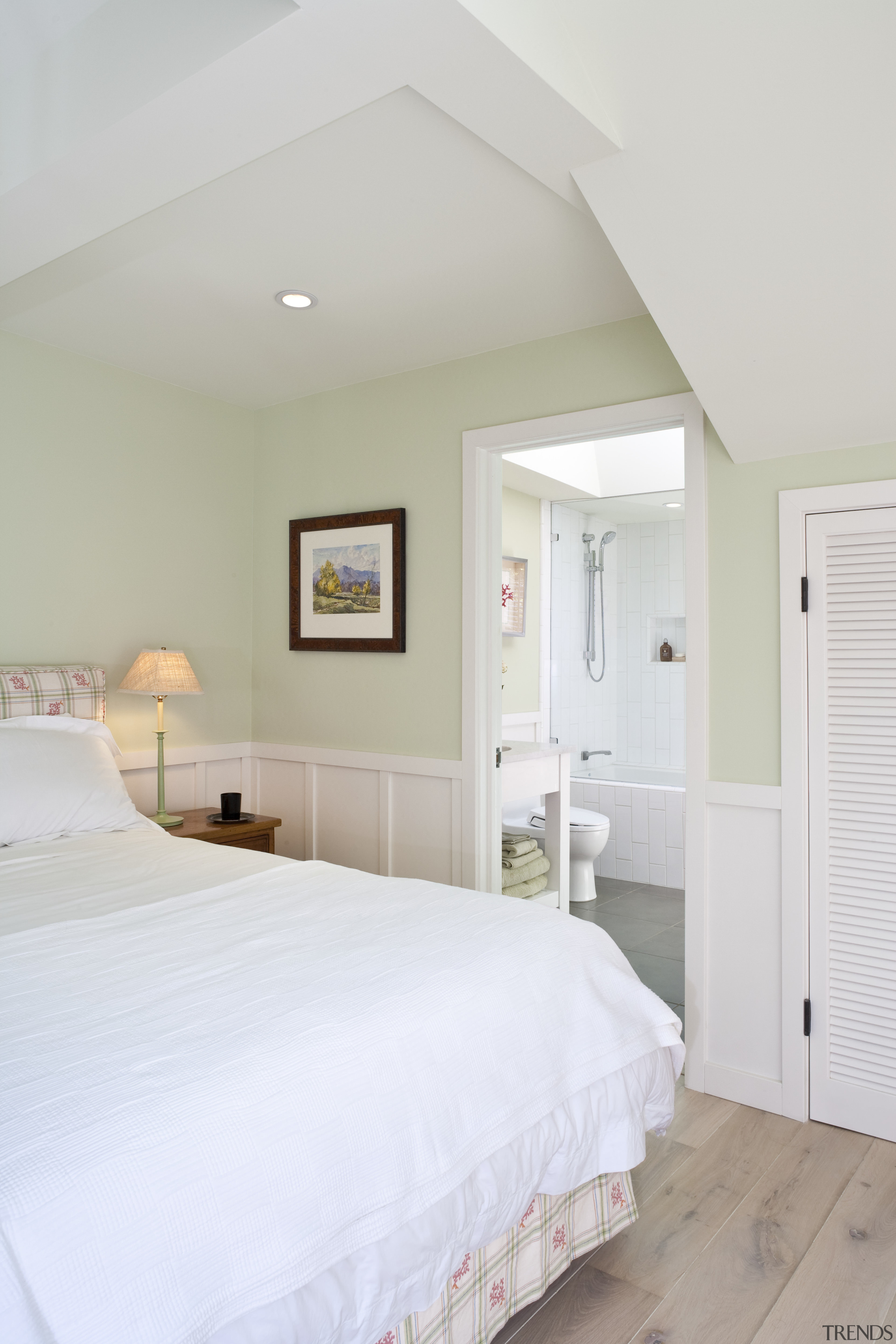 View of white bedroom with white traditional furniture bed, bed frame, bed sheet, bedroom, ceiling, daylighting, estate, floor, home, house, interior design, real estate, room, suite, wall, window, gray, white