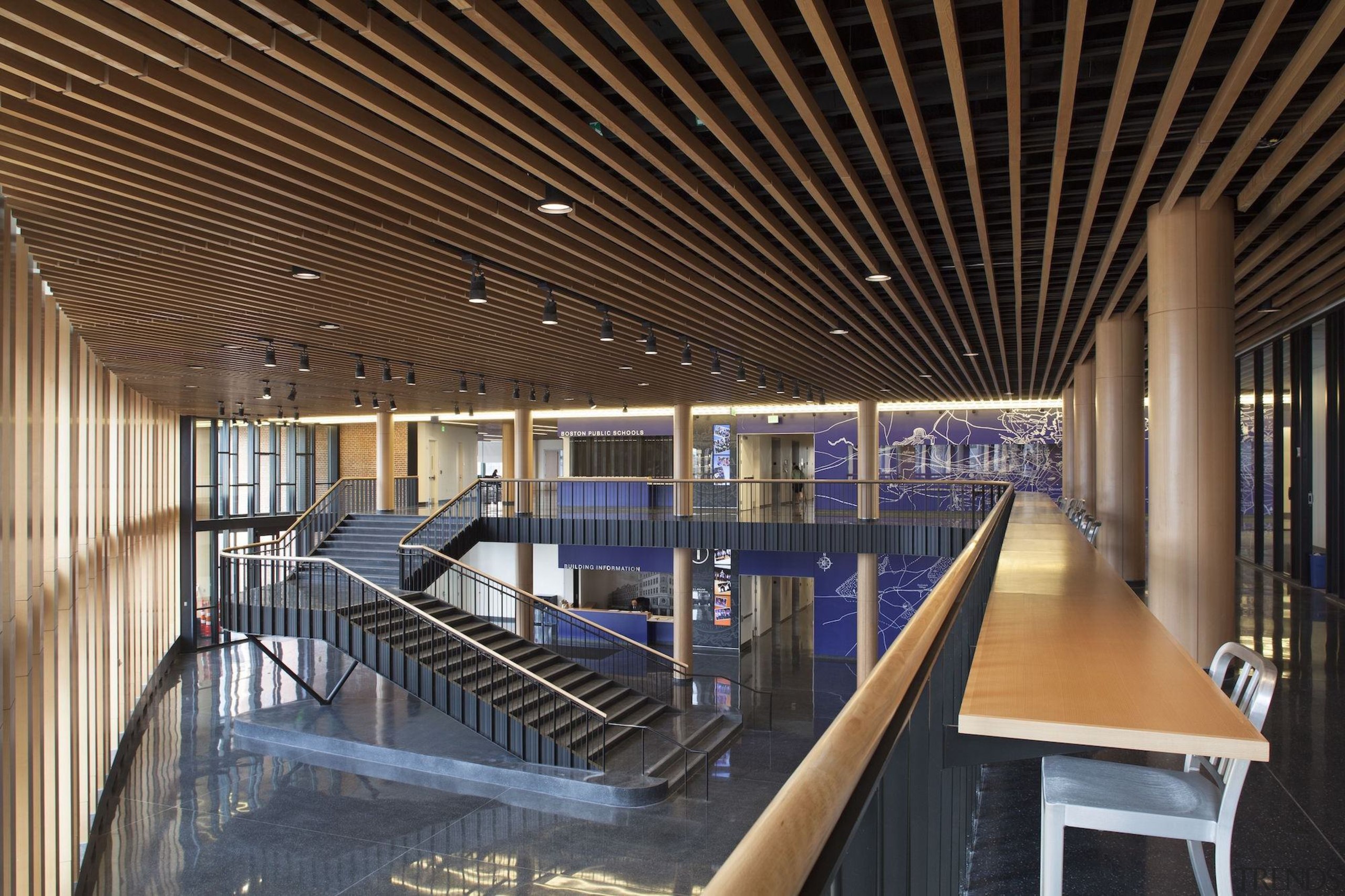 Bruce C. Bolling Municipal Building - Bruce C. architecture, ceiling, daylighting, interior design, lobby, brown
