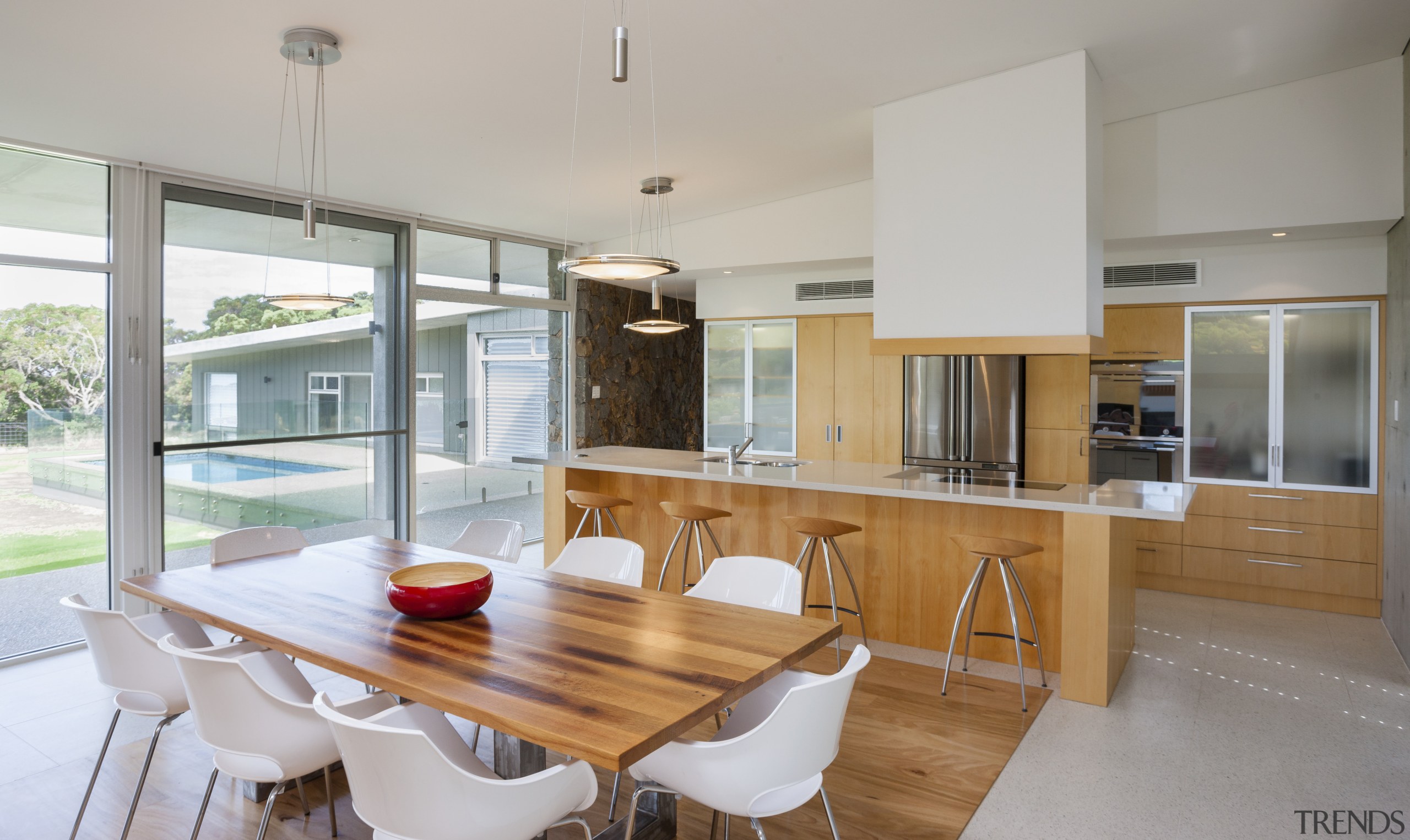 Despite the modest size of this kitchen, ample countertop, house, interior design, kitchen, property, real estate, gray