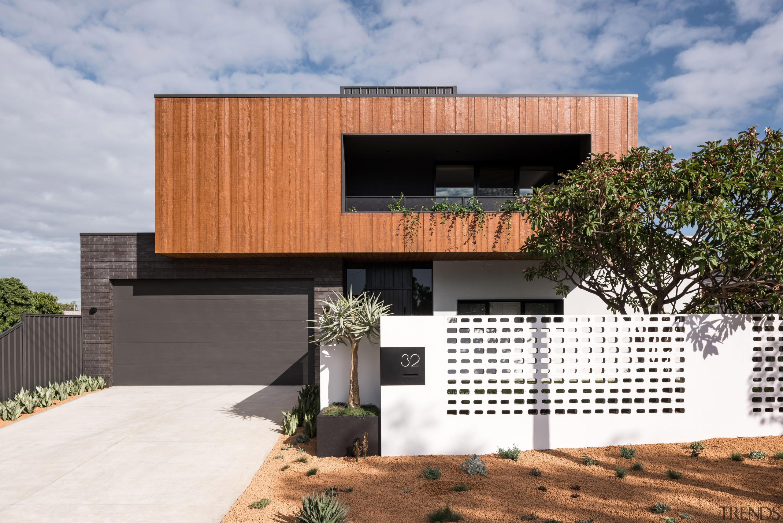 ​​​​​​​Timber cladding, dark brickwork and a painted steel , architecture, design, facade, home, house, residential, timber, Dalecki Design