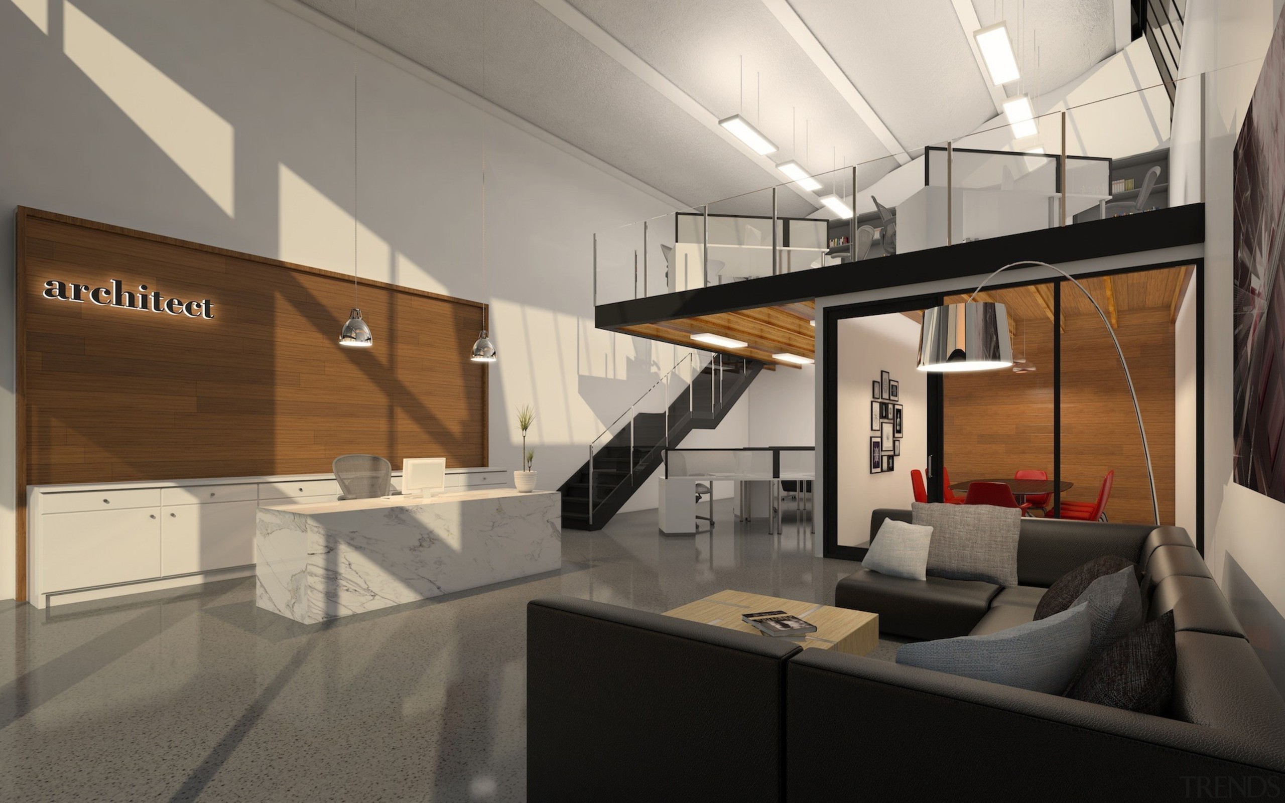 Calder Stewart developed this project using an adaptable architecture, interior design, product design, gray