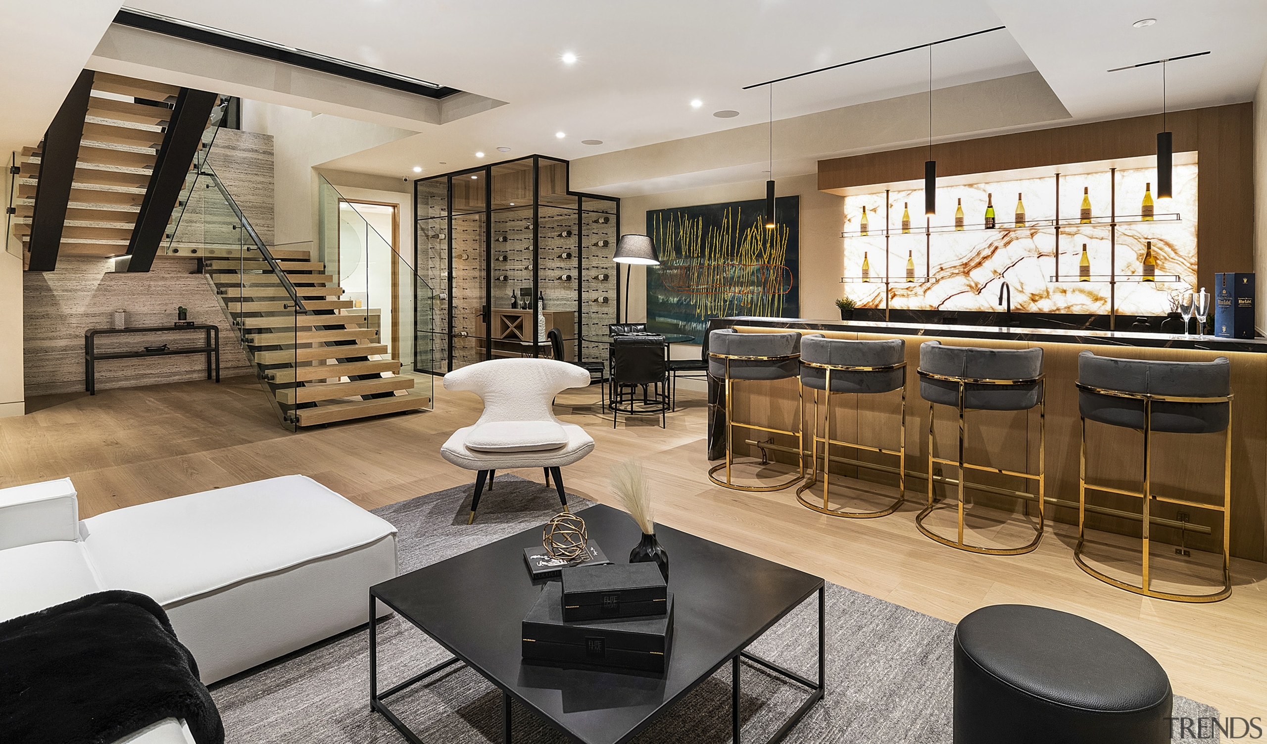 Open plan bar and wine room. - Holidaying 