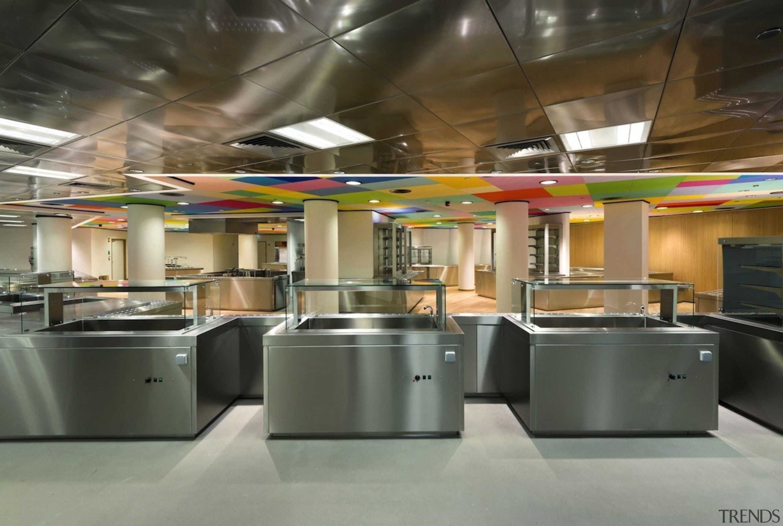 This new headquarters for the European Union Council interior design, gray, brown