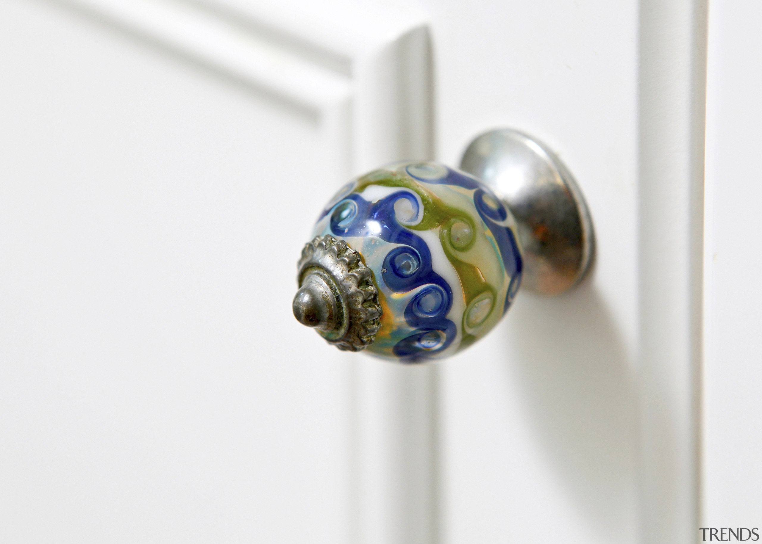 This bathroom by Cheryl Kees Clendenon manipulates color, bead, body jewelry, jewelry making, product design, white