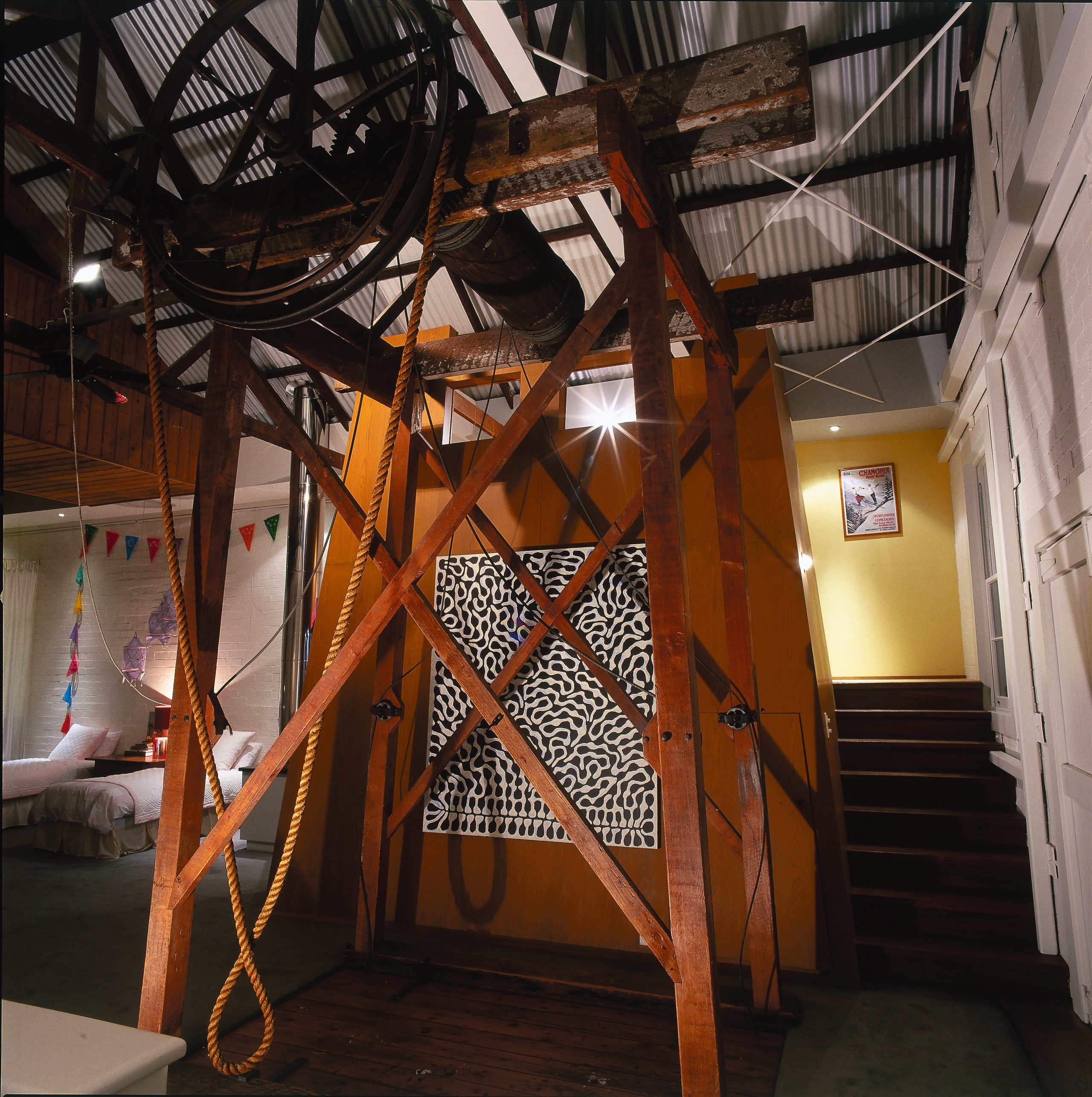 View of this home's interior - View of tourist attraction, wood, black