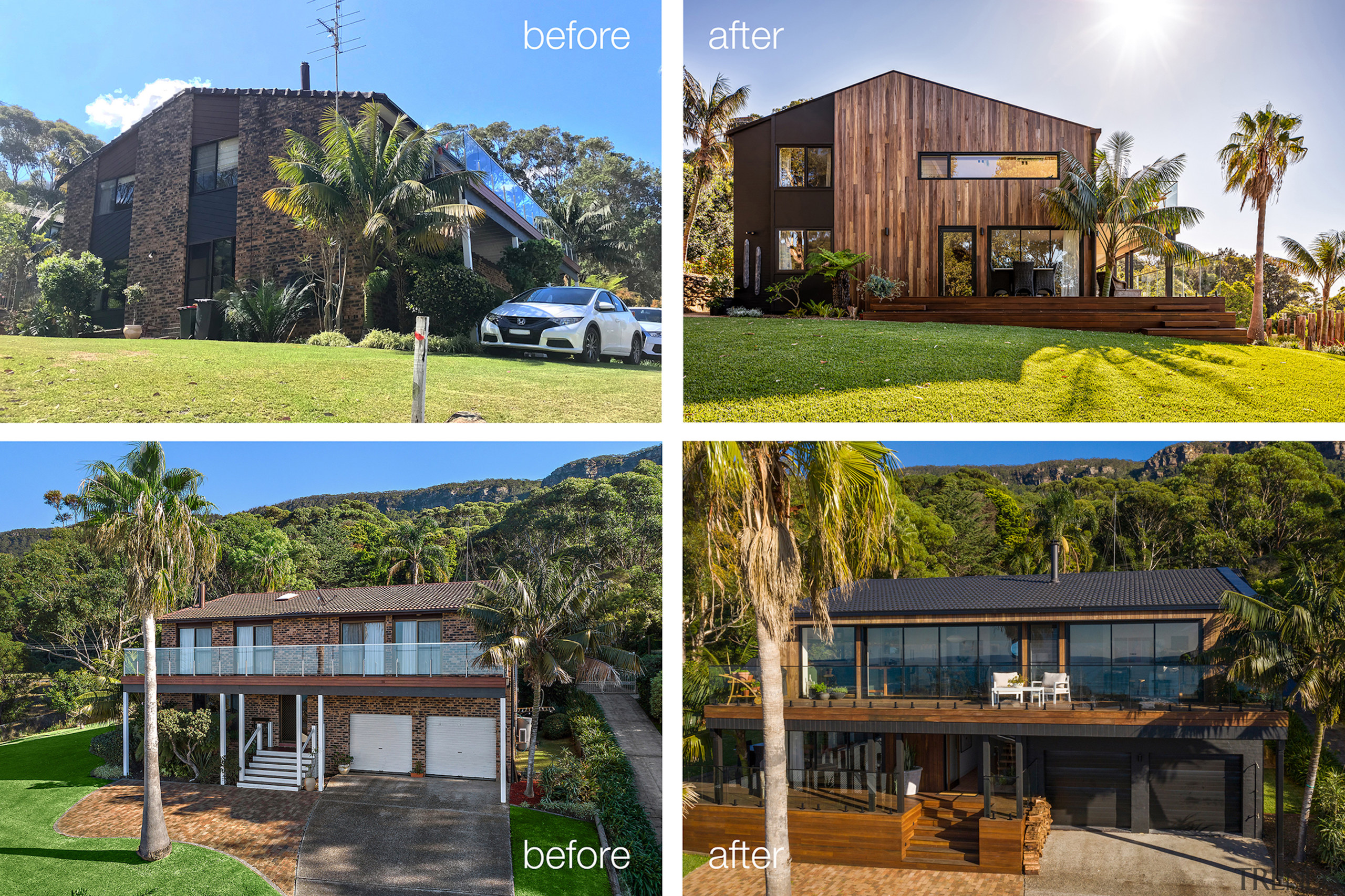 The home's cladding finishes have been radically reconsidered 