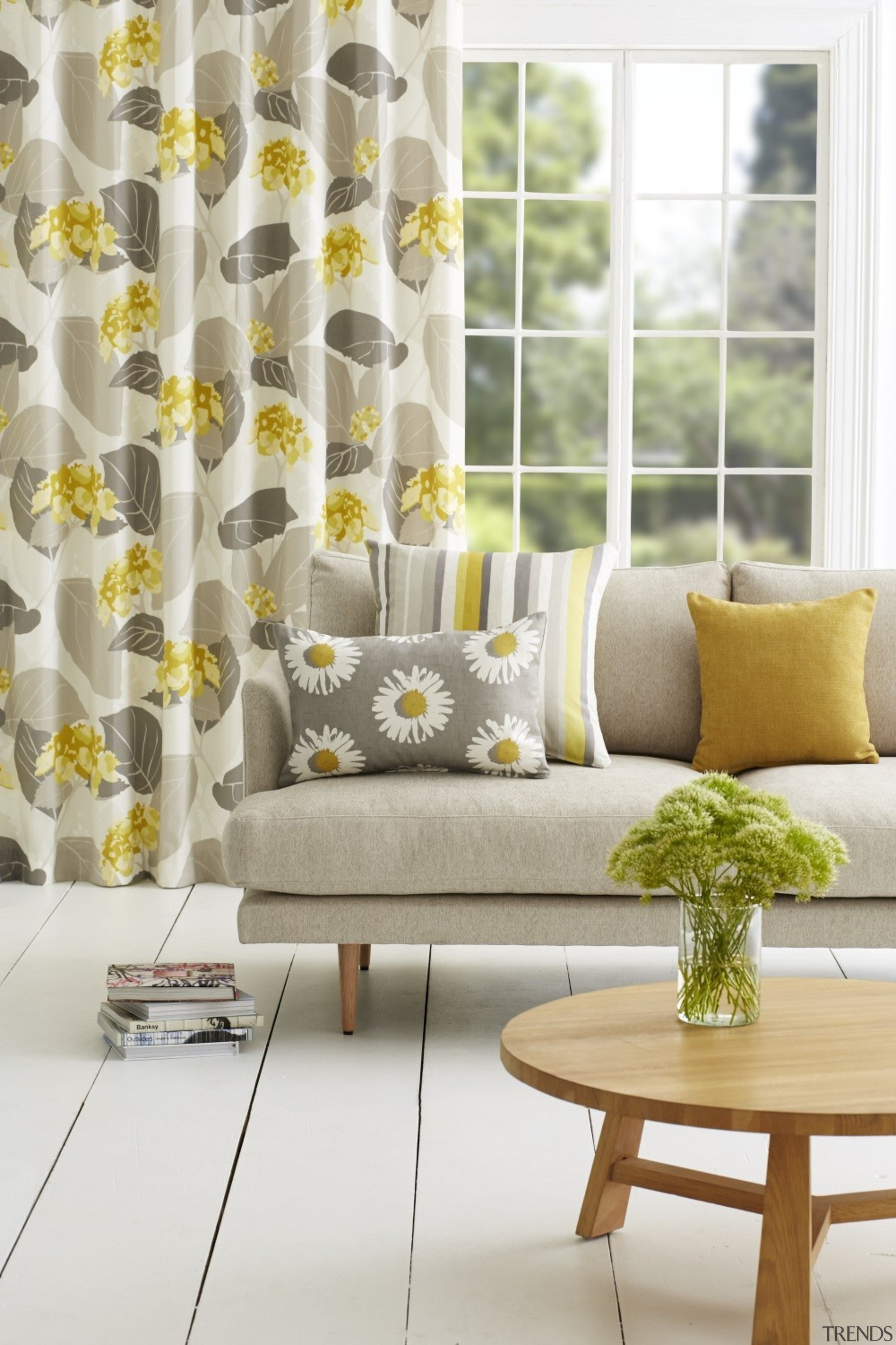 Harrisons Curtains - Harrisons Curtains - couch | couch, curtain, furniture, home, interior design, living room, table, textile, window, window covering, window treatment, yellow, white