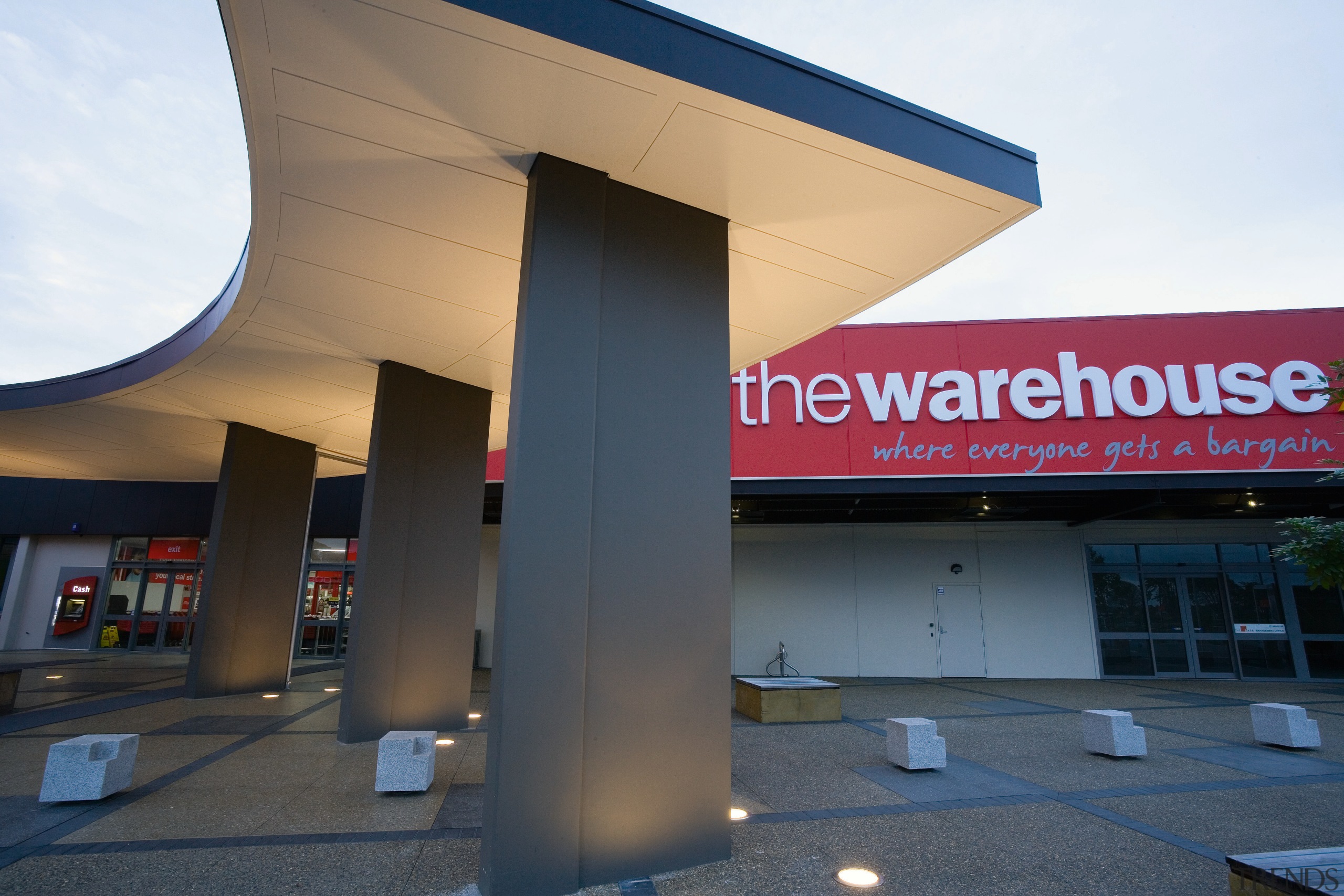 An exterior view of the Warehouse building. - architecture, building, facade, black