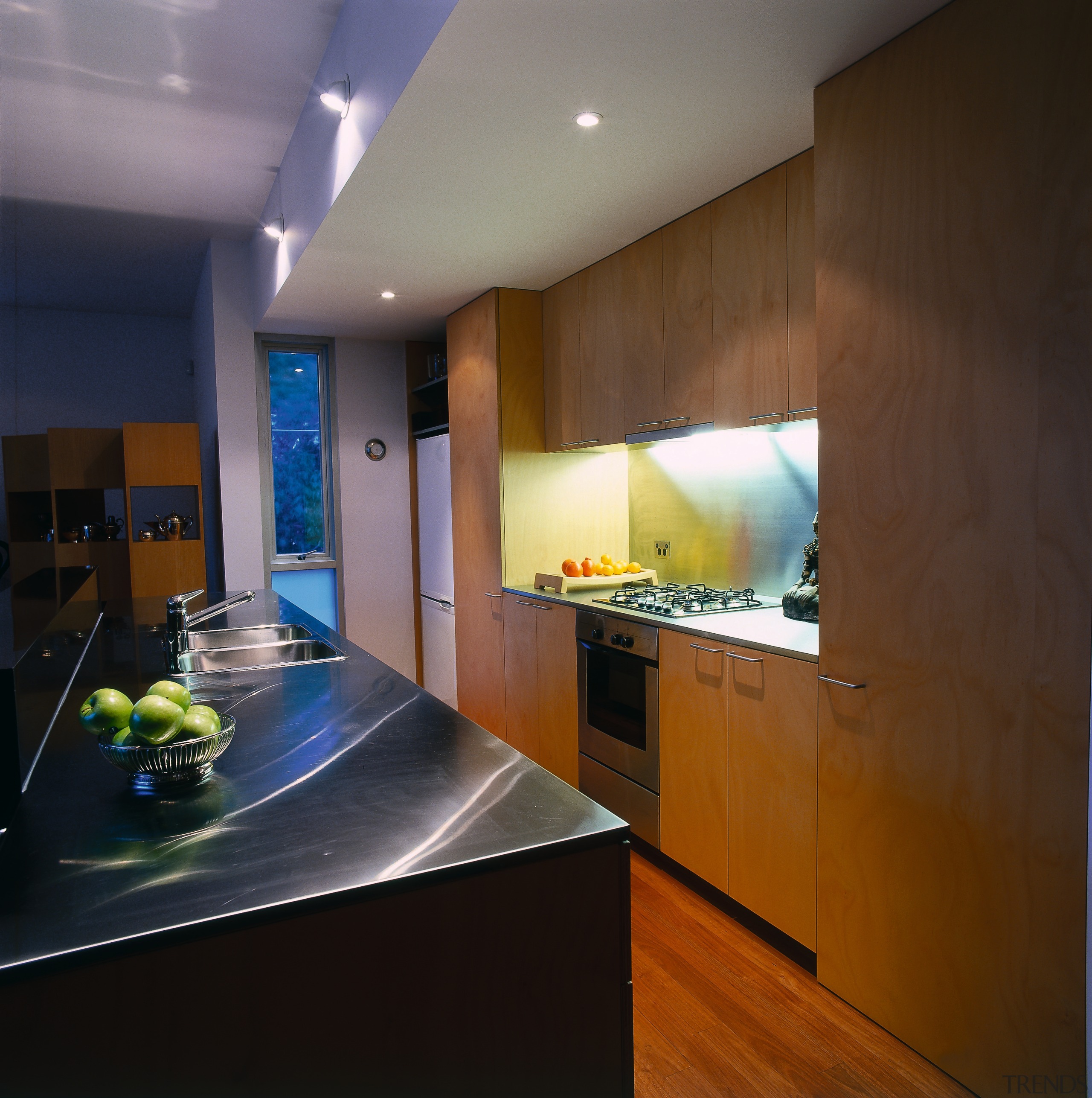 View of this kitchen - View of this architecture, ceiling, countertop, interior design, kitchen, real estate, room, black, brown