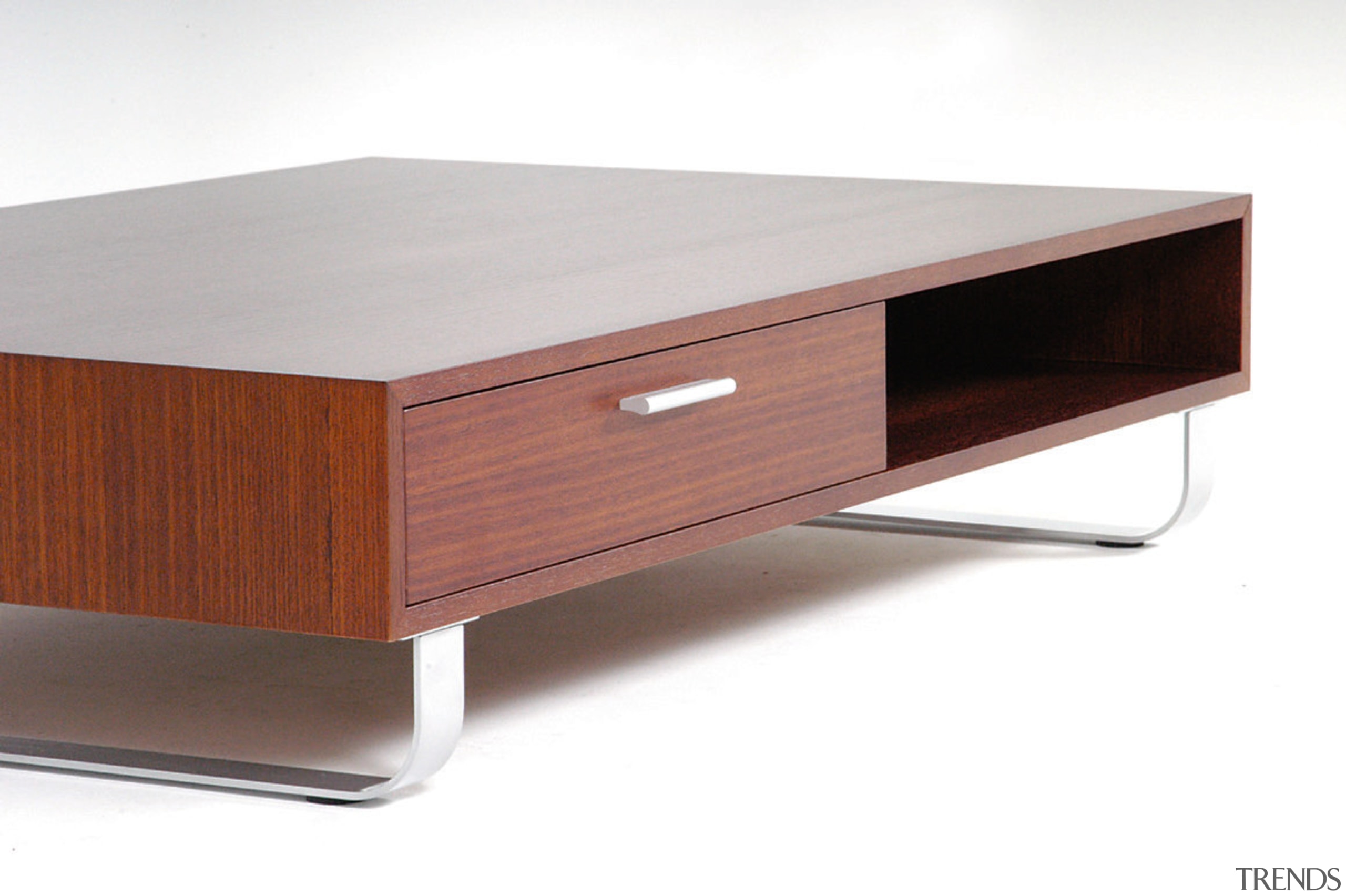 A view of Luna table in golden wenge coffee table, furniture, product design, table, white