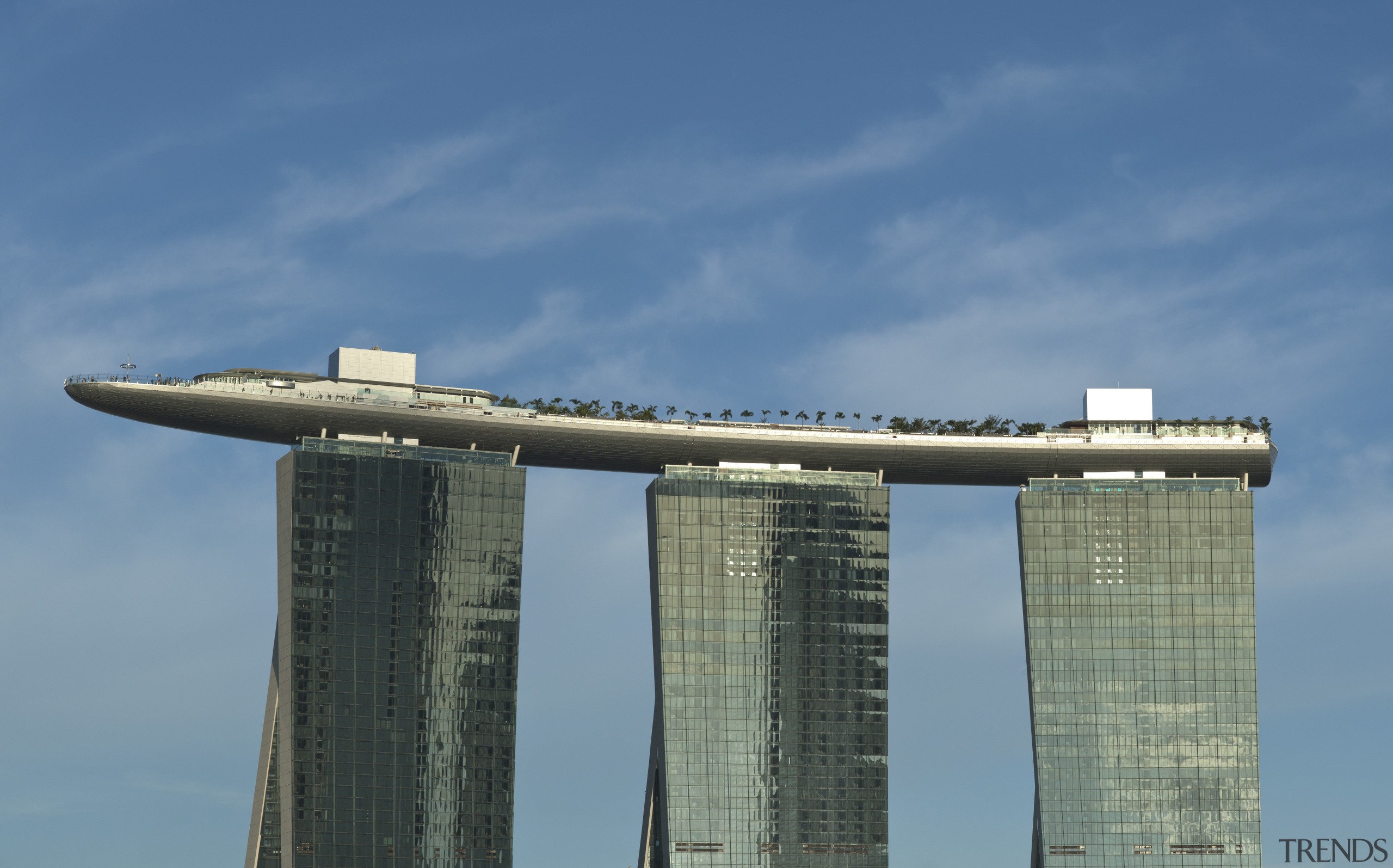 Marina Bay Sands, Singapore - Marina Bay Sands, architecture, atmosphere of earth, building, cloud, daytime, fixed link, landmark, sky, teal