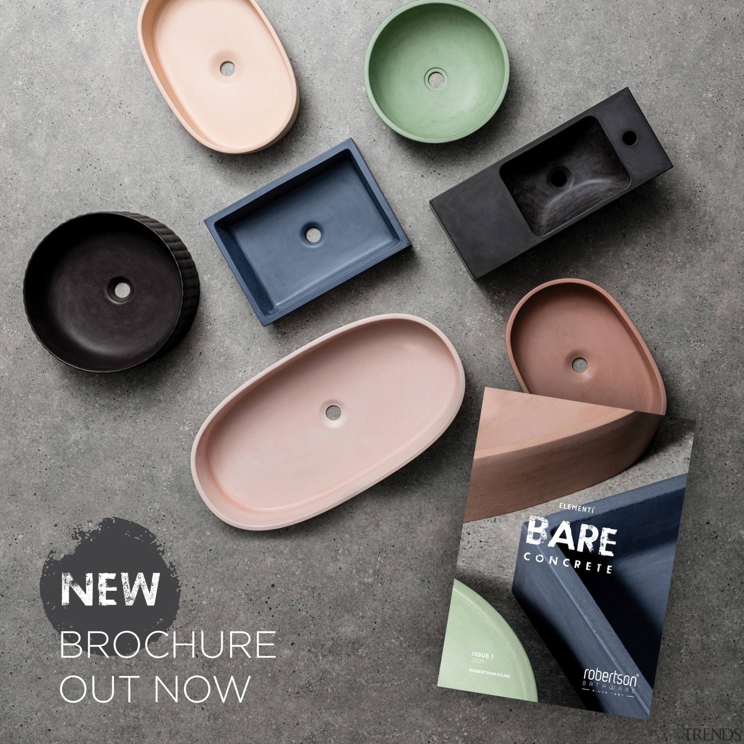 Explore the new Elimenti BARE Coloured Concrete brochure 