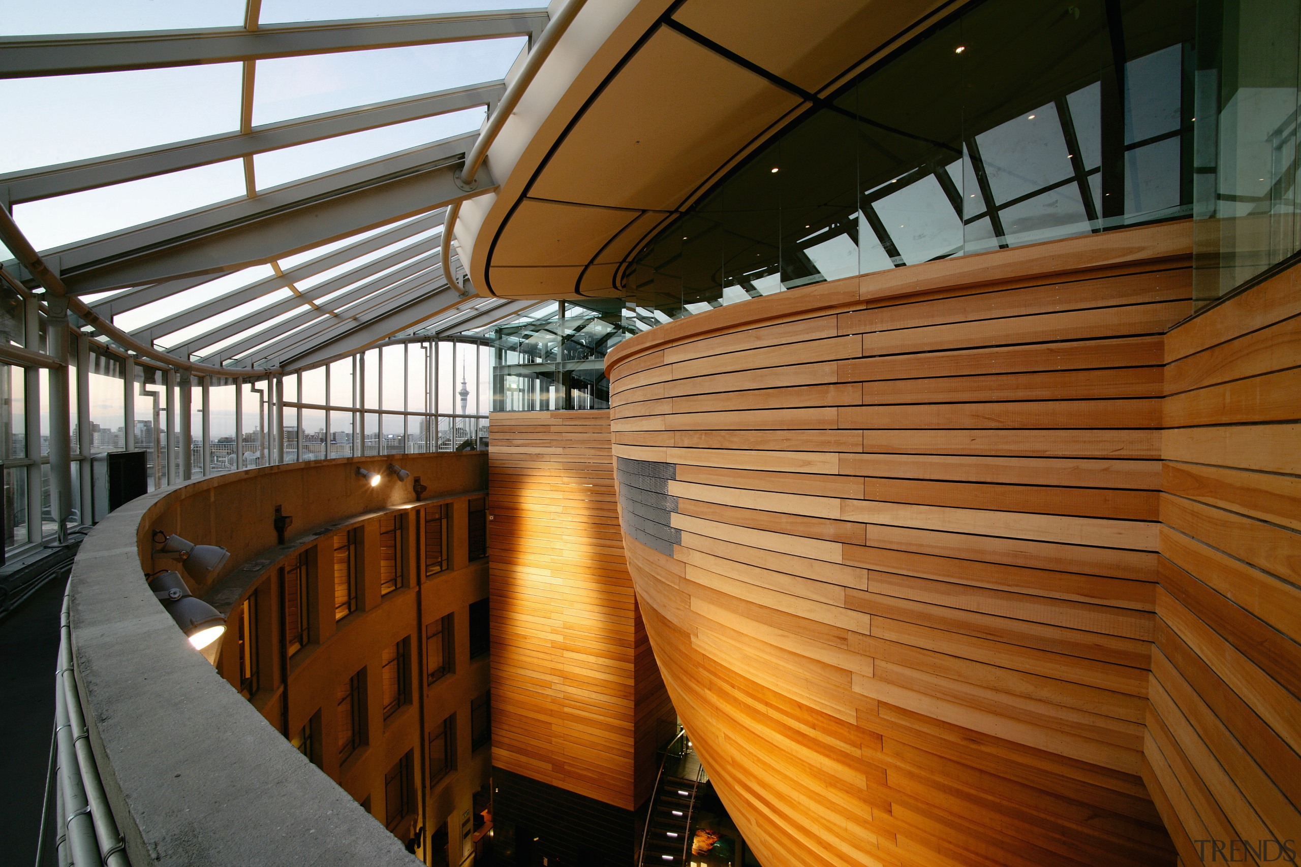 A view of the Auckland Museum. - A architecture, daylighting, tourist attraction, wood, brown