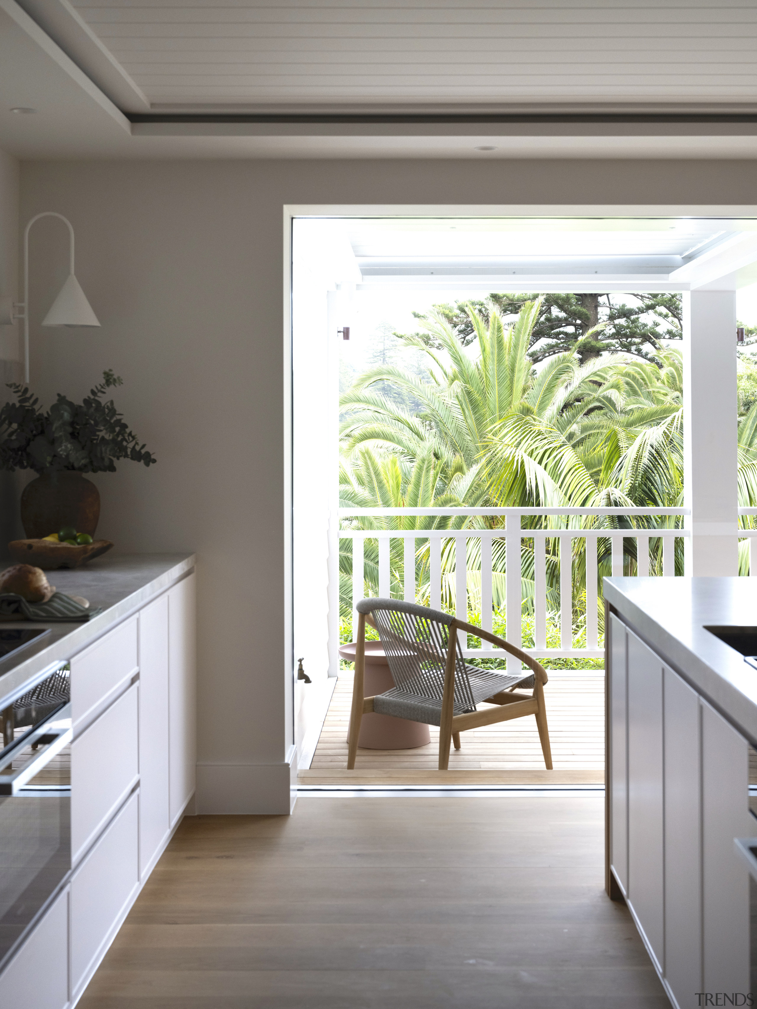 The kitchen offers plenty of room to move 