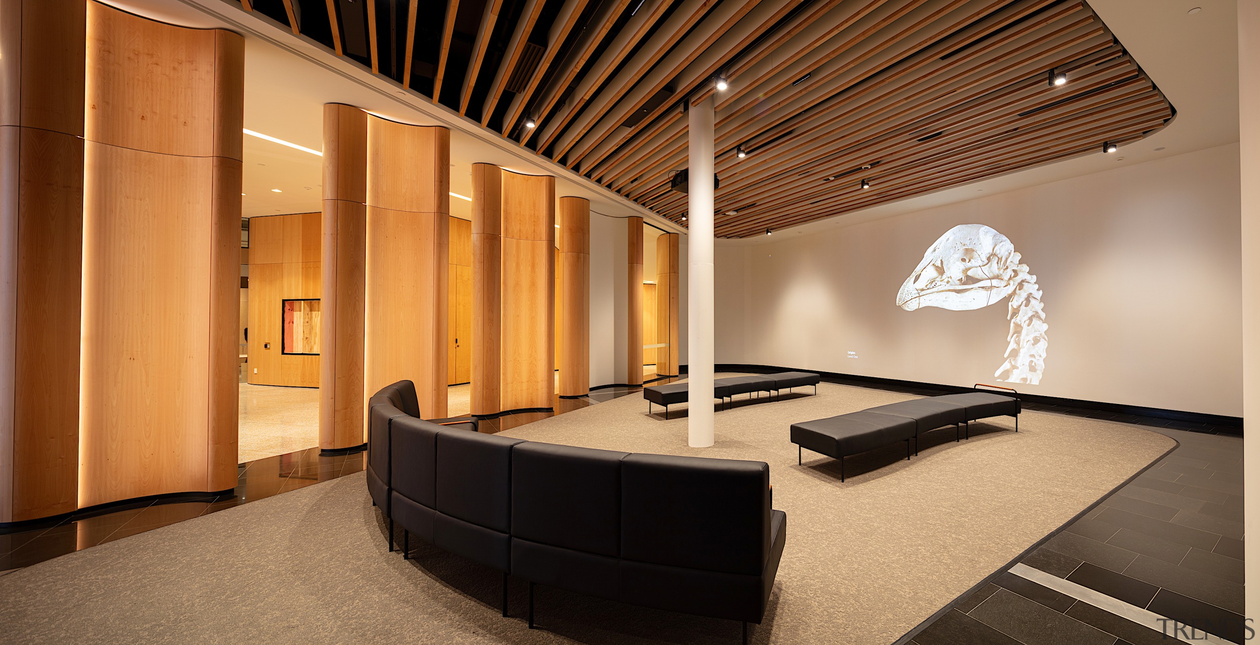 Additional, small scale exhibition spaces lead off the 