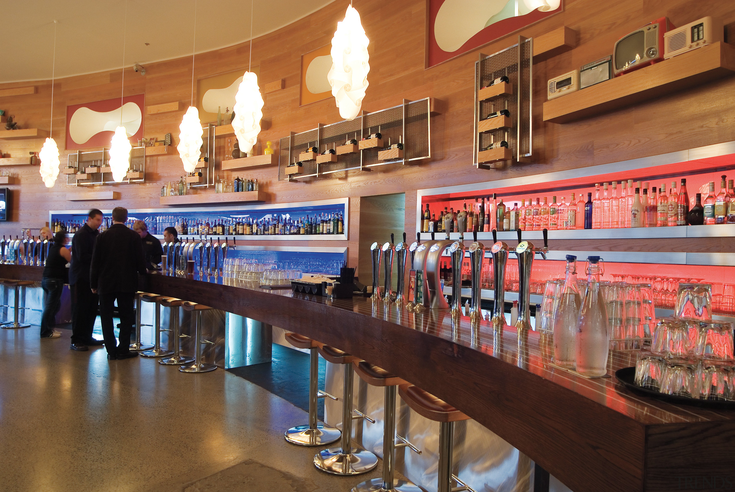 A view of a bar at Sylvia Park bar, liquor store, retail, brown