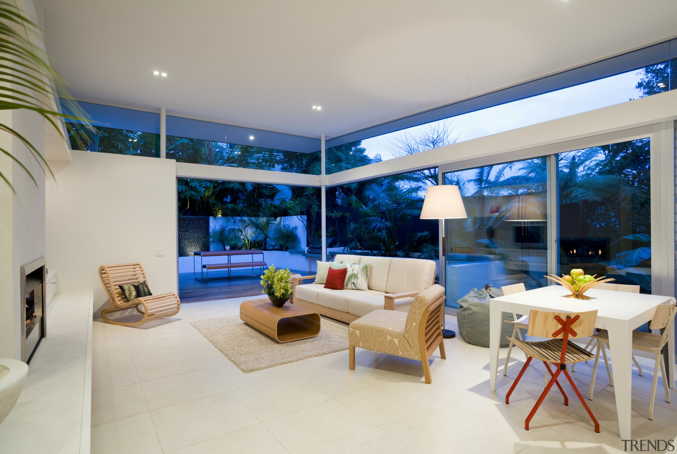 View of the living area where furnishings were apartment, architecture, estate, home, house, interior design, living room, penthouse apartment, property, real estate, window, gray