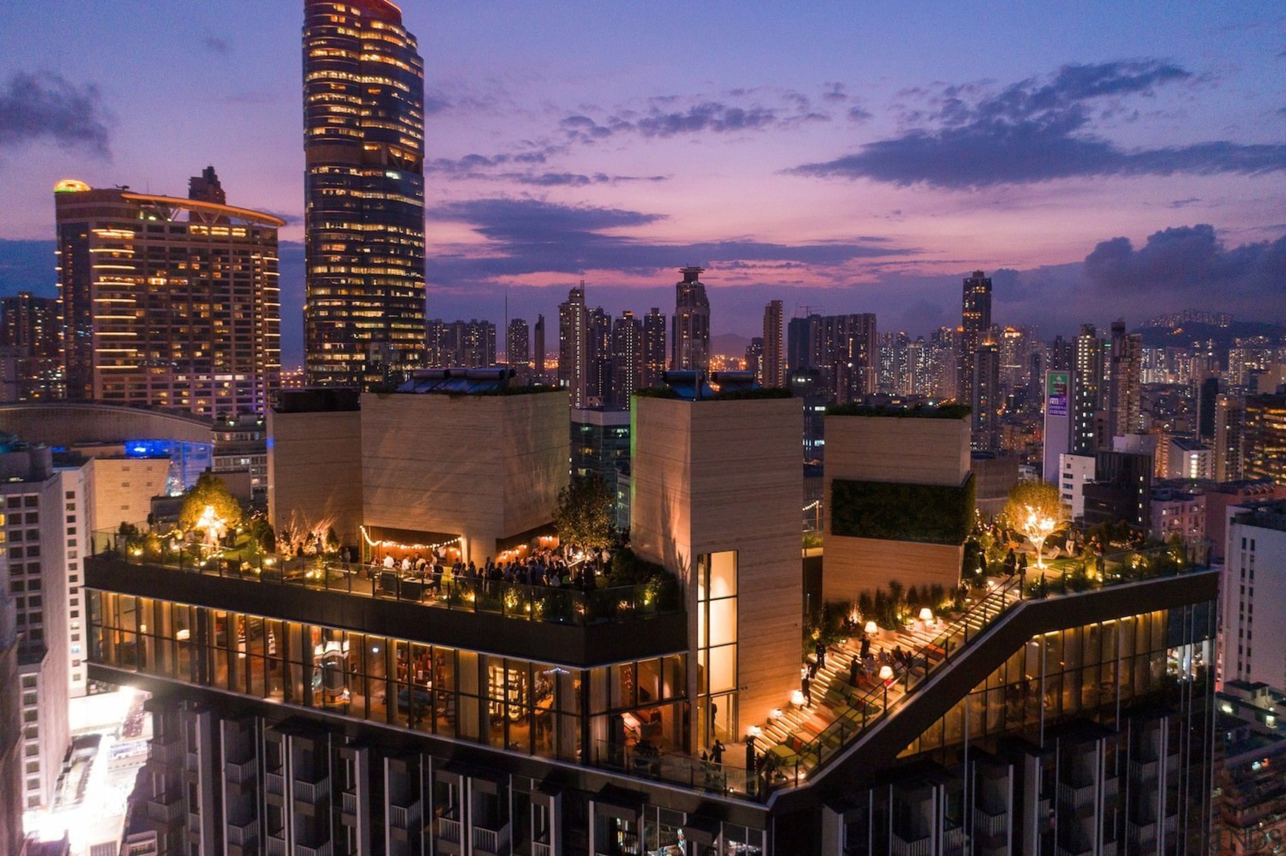 Architect: concrete building, city, cityscape, condominium, downtown, dusk, evening, hotel, metropolis, metropolitan area, mixed use, night, real estate, residential area, sky, skyline, skyscraper, tower block, urban area, black