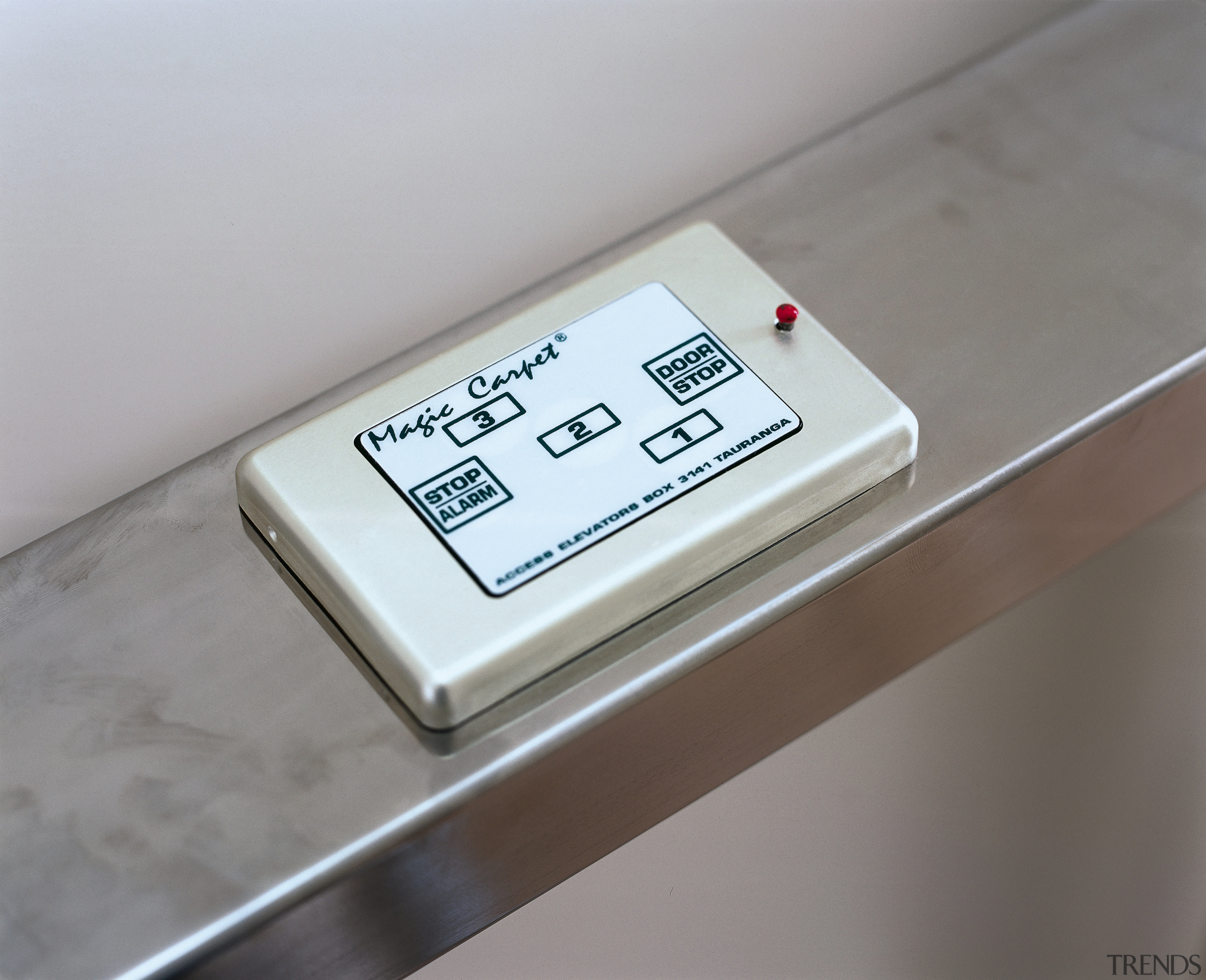 A view of an elevator from Access Elevators. product design, technology, gray