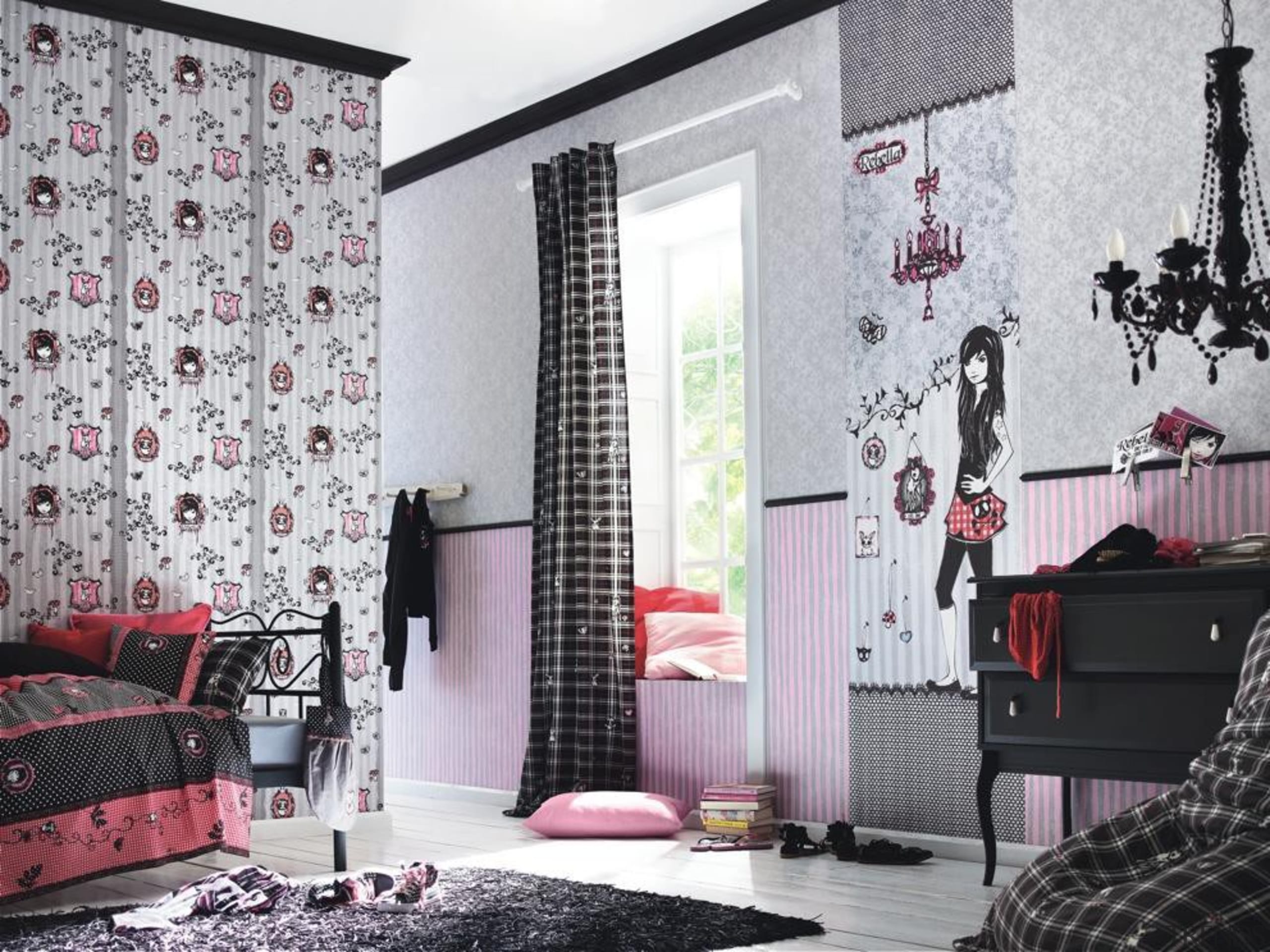 Villa Coppenrath Range - Villa Coppenrath Range - curtain, home, interior design, living room, room, textile, wall, wallpaper, window, window covering, window treatment, gray