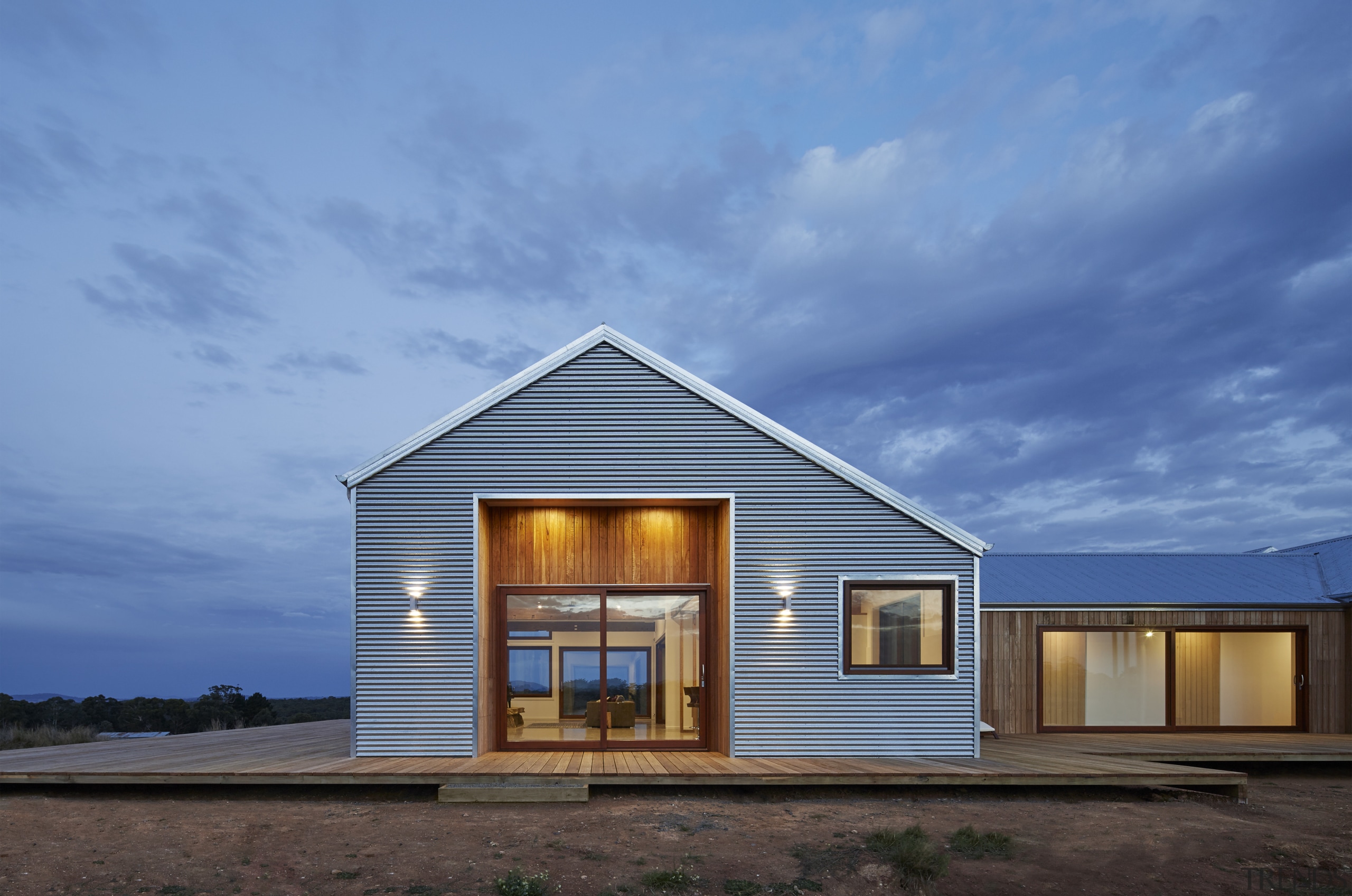 At the 2015 NABD Awards this design by architecture, cloud, cottage, elevation, facade, farmhouse, home, house, property, real estate, siding, sky, teal