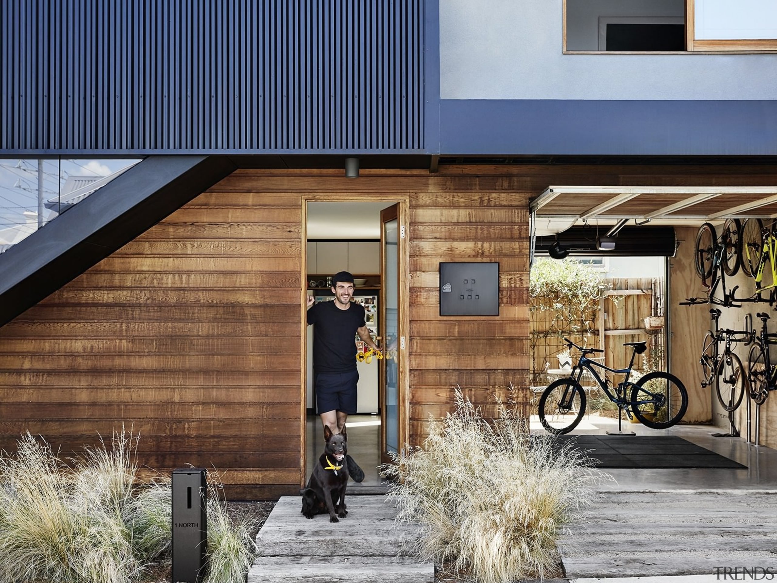 Architect: Liam WallisPhotography by Tess Kelly facade, home, house, residential area, gray