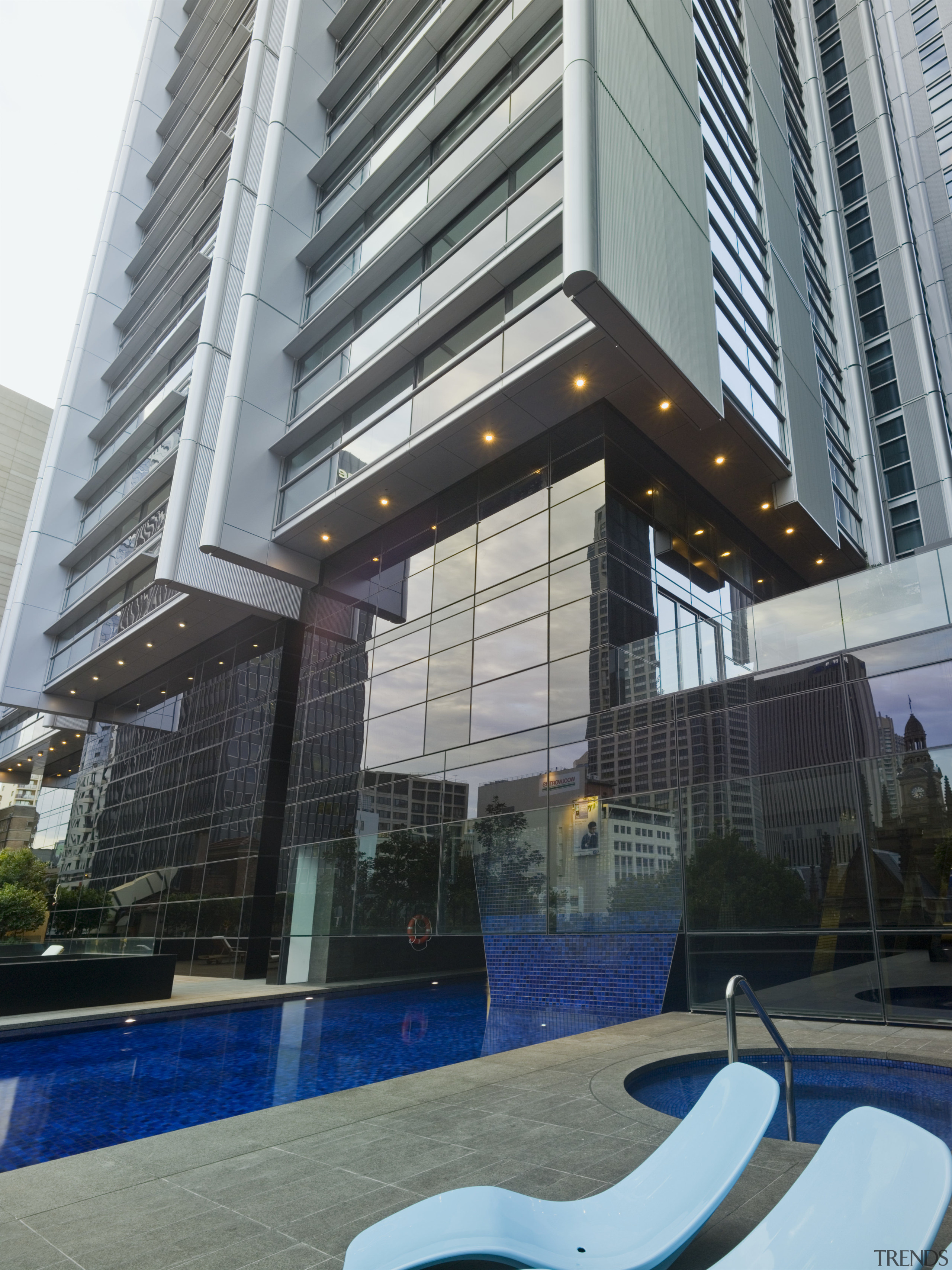 Lumiere Residences contemporarly apartment building outdoor swimming pool apartment, architecture, building, commercial building, condominium, corporate headquarters, daylighting, facade, glass, headquarters, hotel, metropolitan area, mixed use, property, real estate, skyscraper, swimming pool, window, gray, black