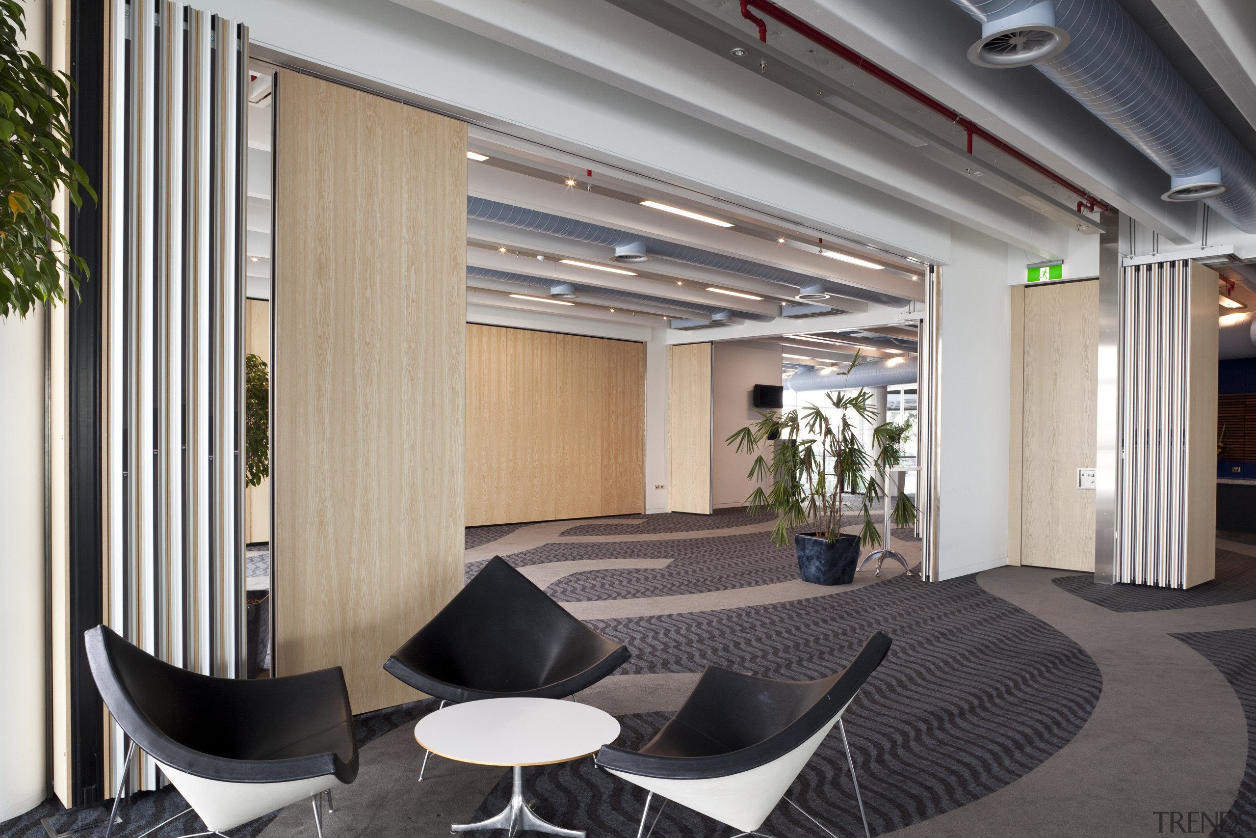 The Viaduct Events Center in auckland features automatic architecture, daylighting, house, interior design, lobby, real estate, gray