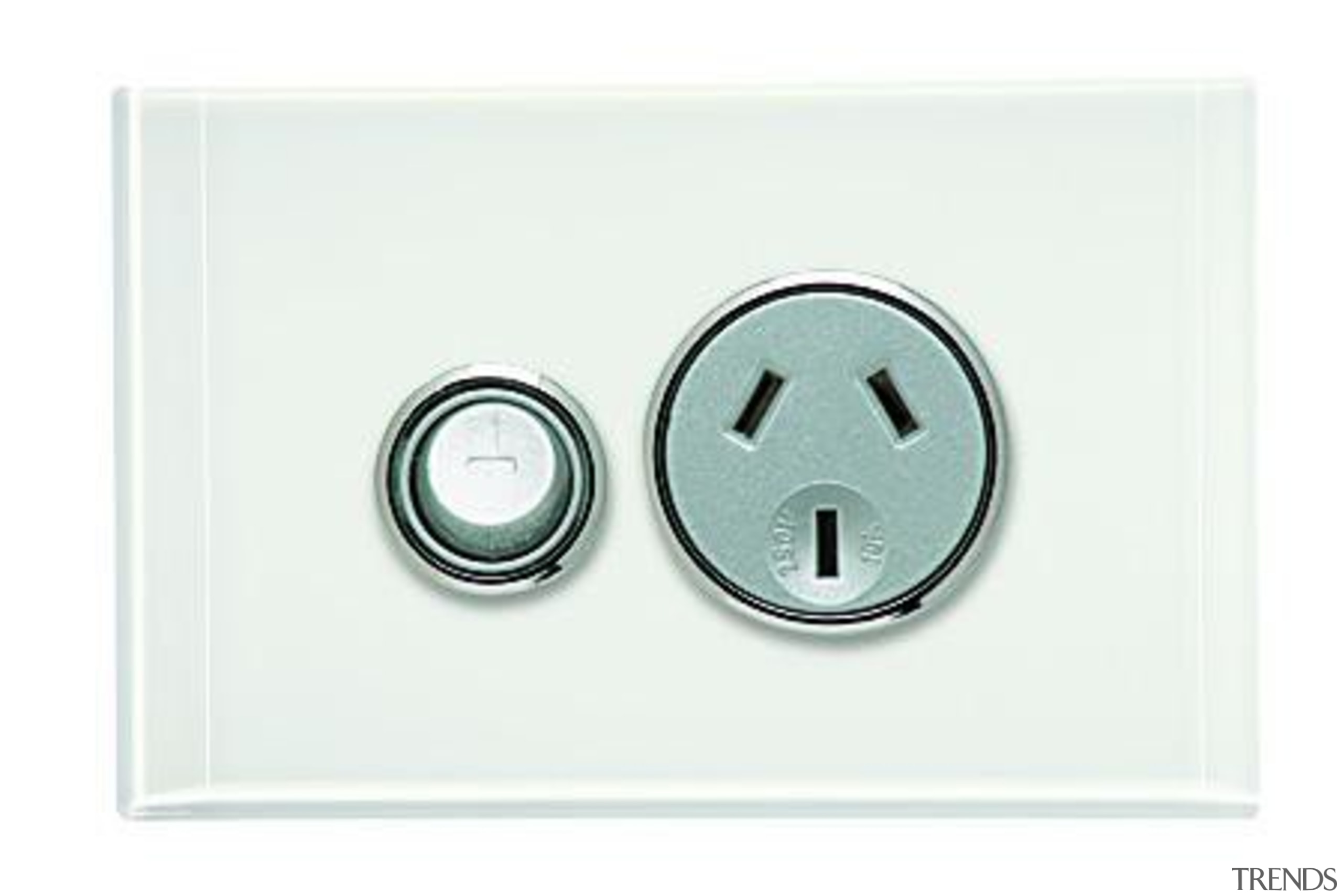 Saturn 250V single socket Pure White power point white